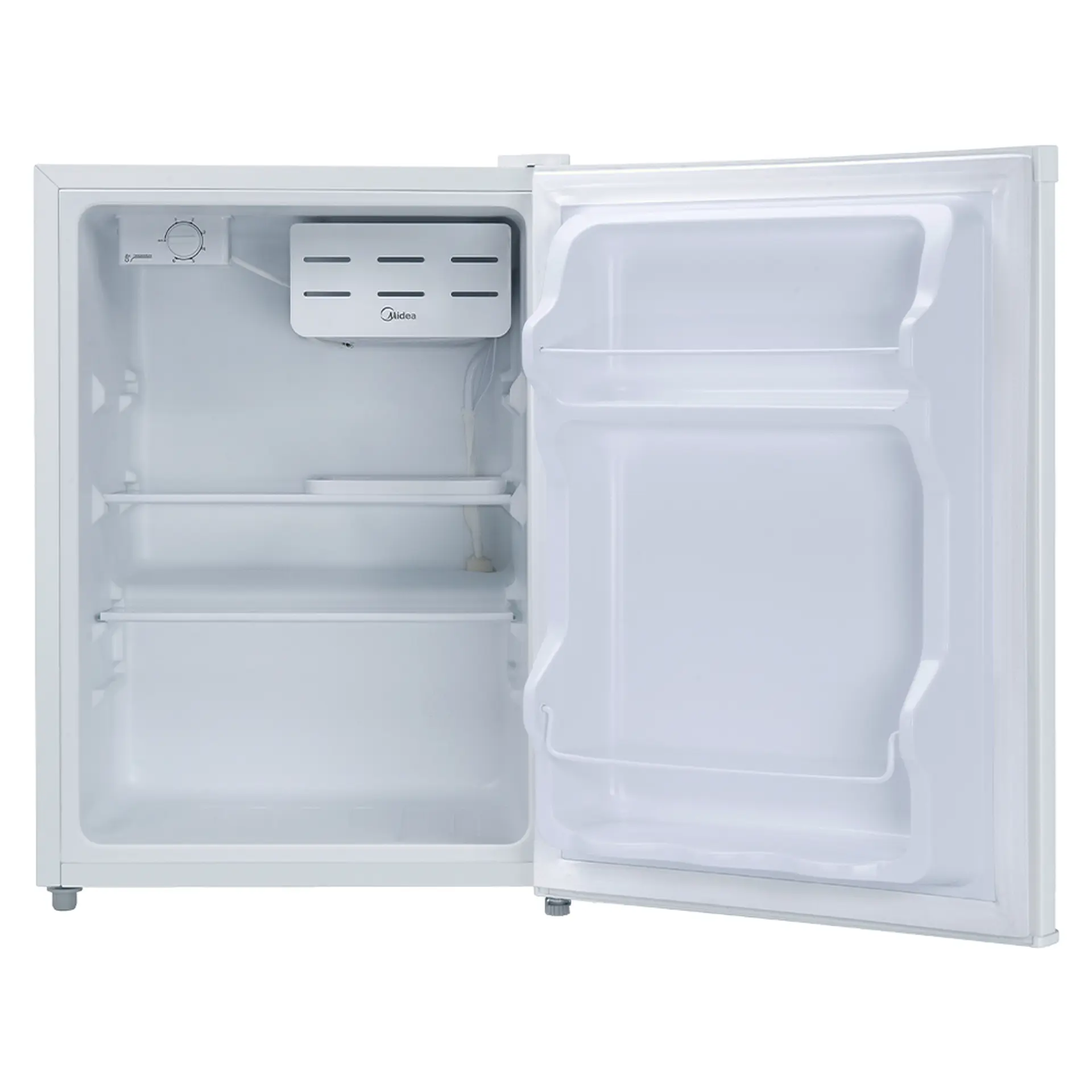 Frigobar Midea 67L 1 Porta Degelo Manual Prateleiras de Vidro MDRD108FGA01 - Branco - 110 Volts