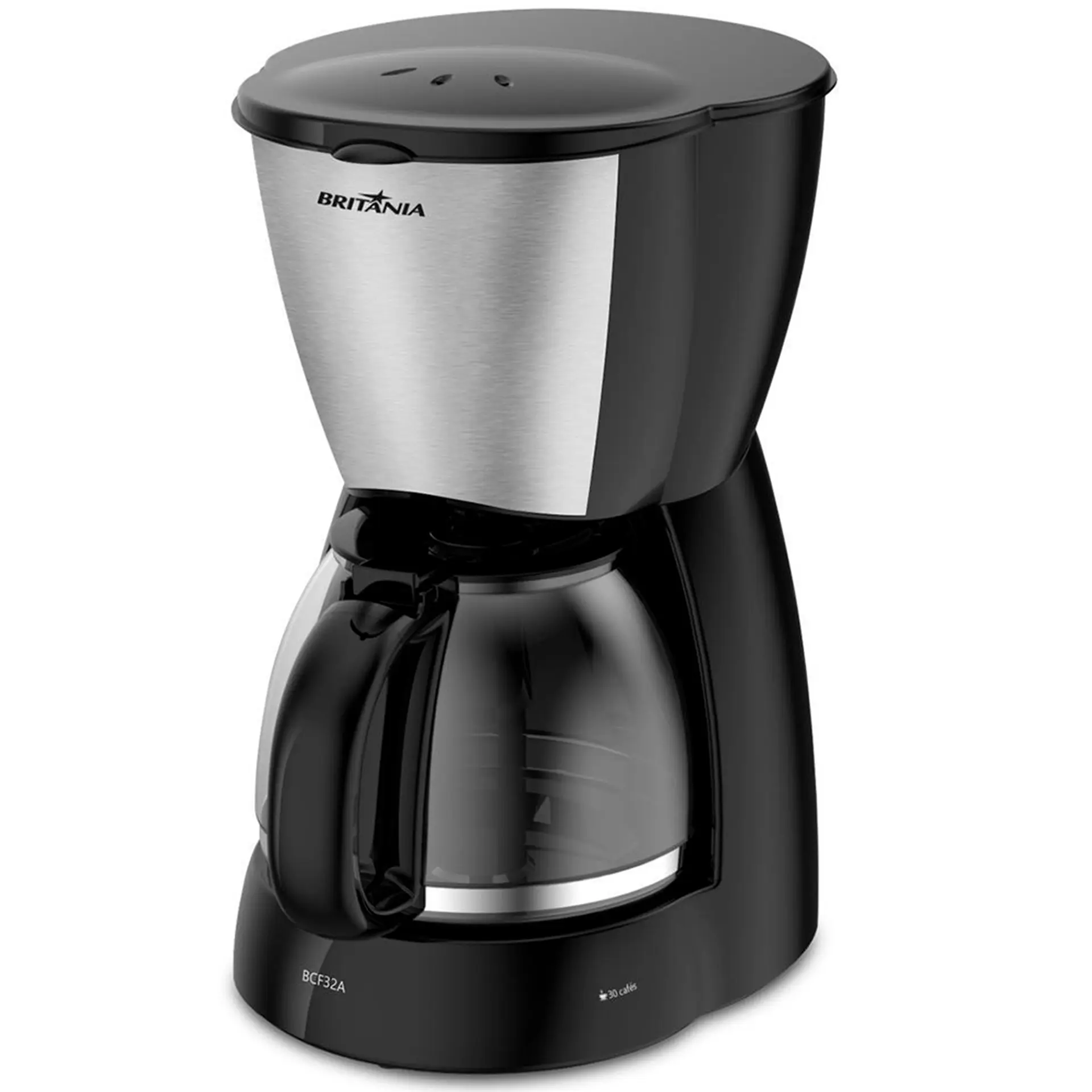 Cafeteria Elétrica Britânia BCF32A 30 Xícaras 800W - Preto - 110 Volts