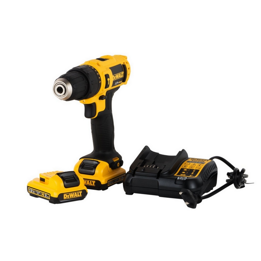 Parafusadeira e Furadeira com Impacto à Bateria 12 Volts 3/8" 10mm Dewalt - DCD716D2-BR - Bolsa 2 Baterias Max e Carregador