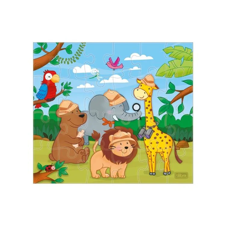 Quebra Cabeça Tilibra Ilustrações 24 Peças Sortido