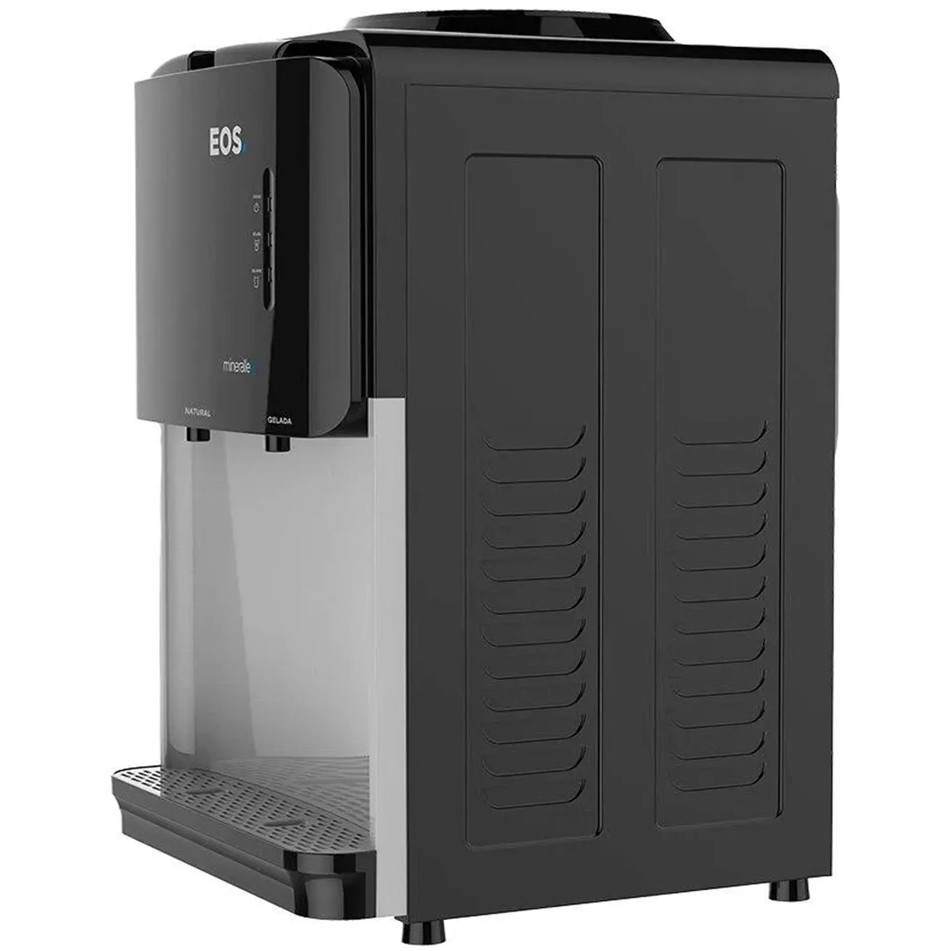 Bebedouro de Água de Mesa para Garrafão de 10 e 20L EOS Mineralle - Preto - 110 Volts