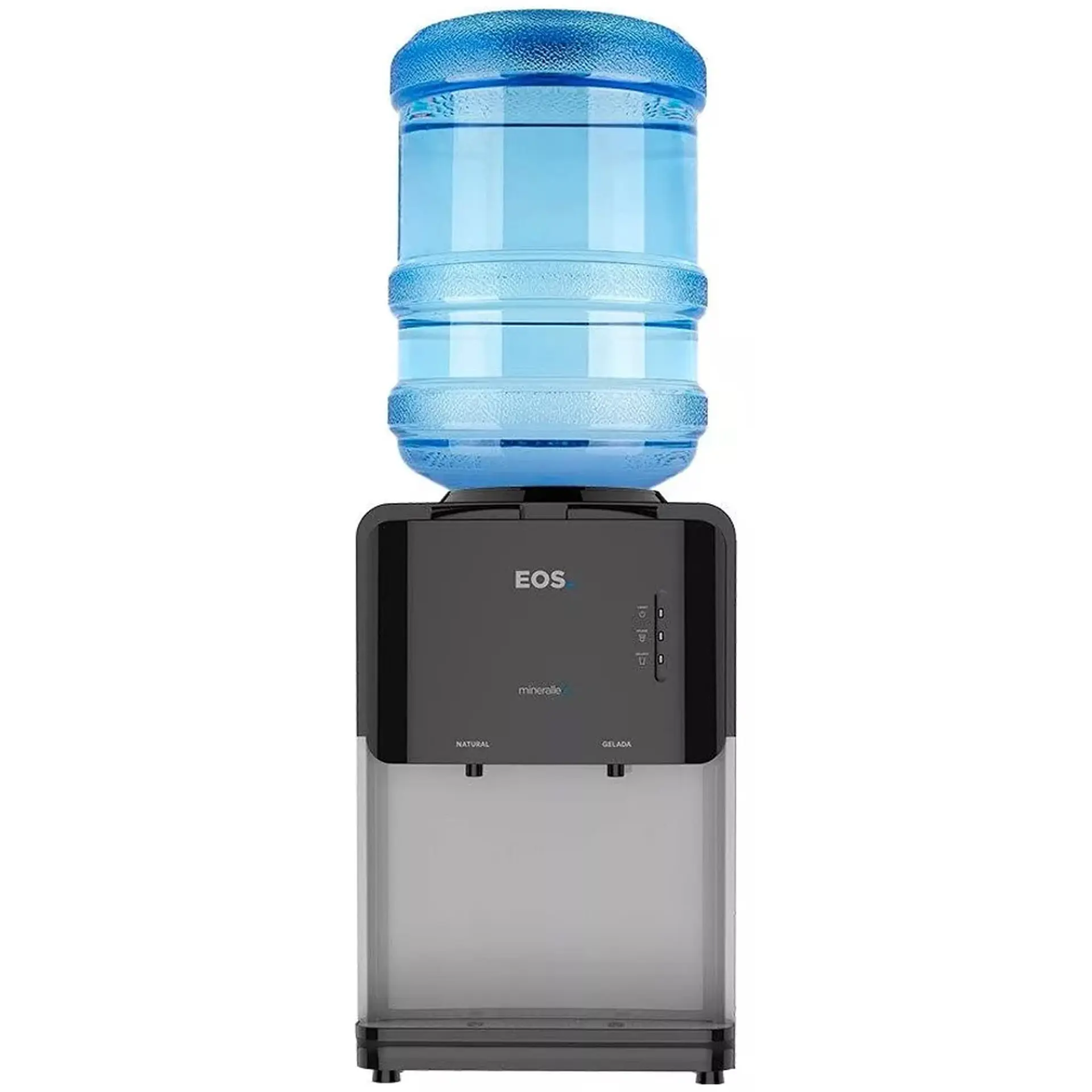 Bebedouro de Água de Mesa para Garrafão de 10 e 20L EOS Mineralle - Preto - 110 Volts