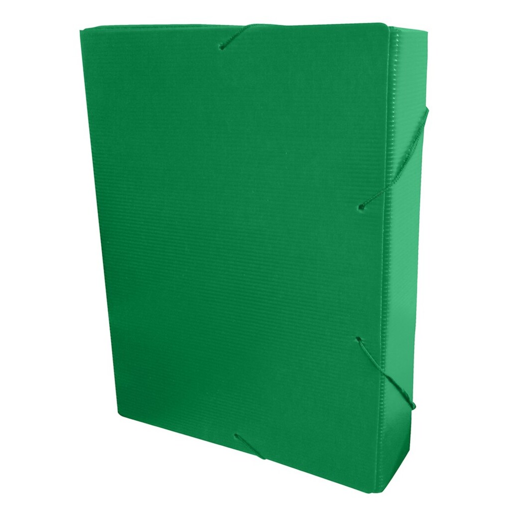 Pasta Aba Elástico Ofício 340 x 245mm Lombo 5,5cm Verde Polidello Dello Unitário 0963T0010