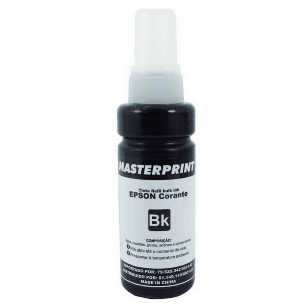 Tinta Bulk Ink Epson Preto 100ml Kora - R-EP100BK