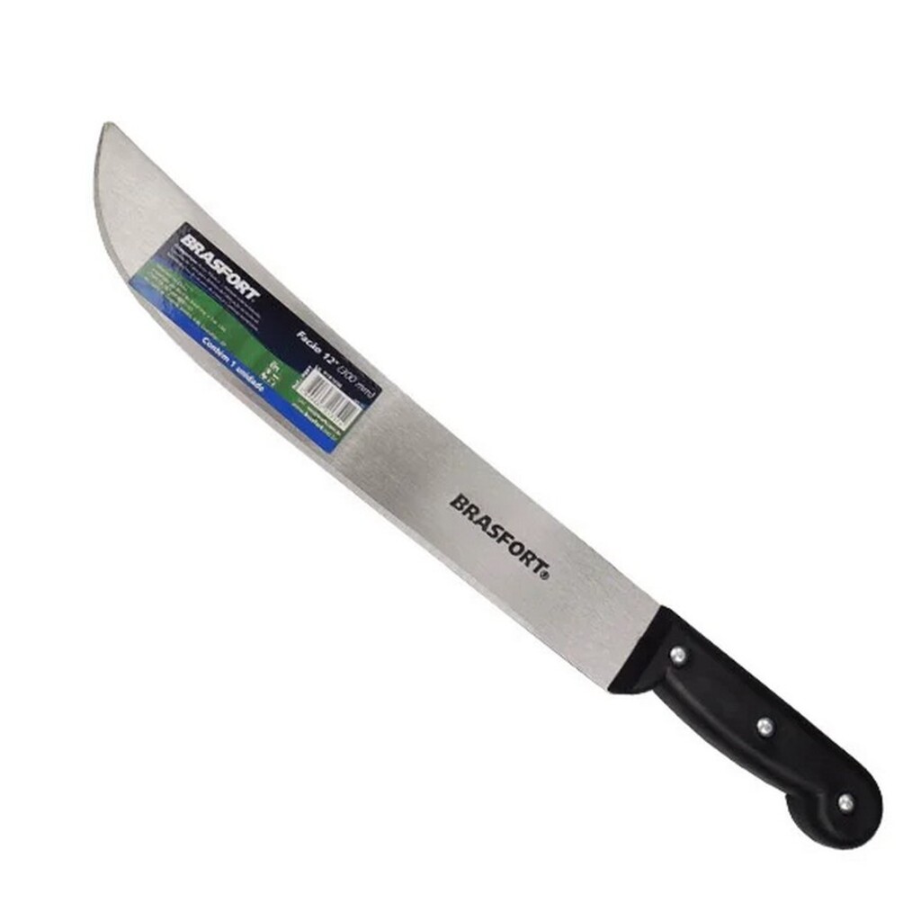Facão Aço Carbono Brasfort 16 Polegadas 400mm com Cabo de Plástico - 7899