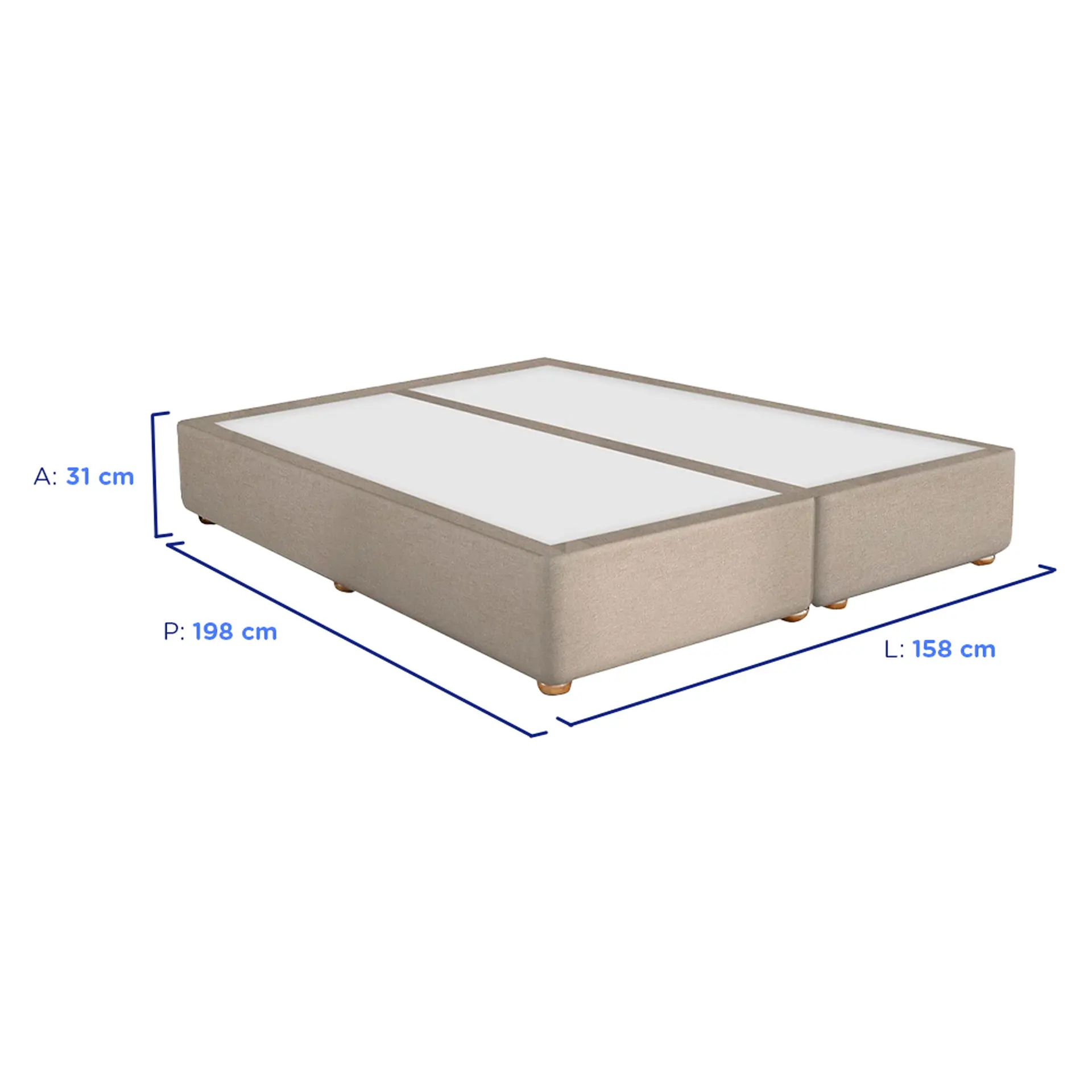 Colchão Cama Box Gazin Molas BlueWave Queen Size Lazzari 158x198
