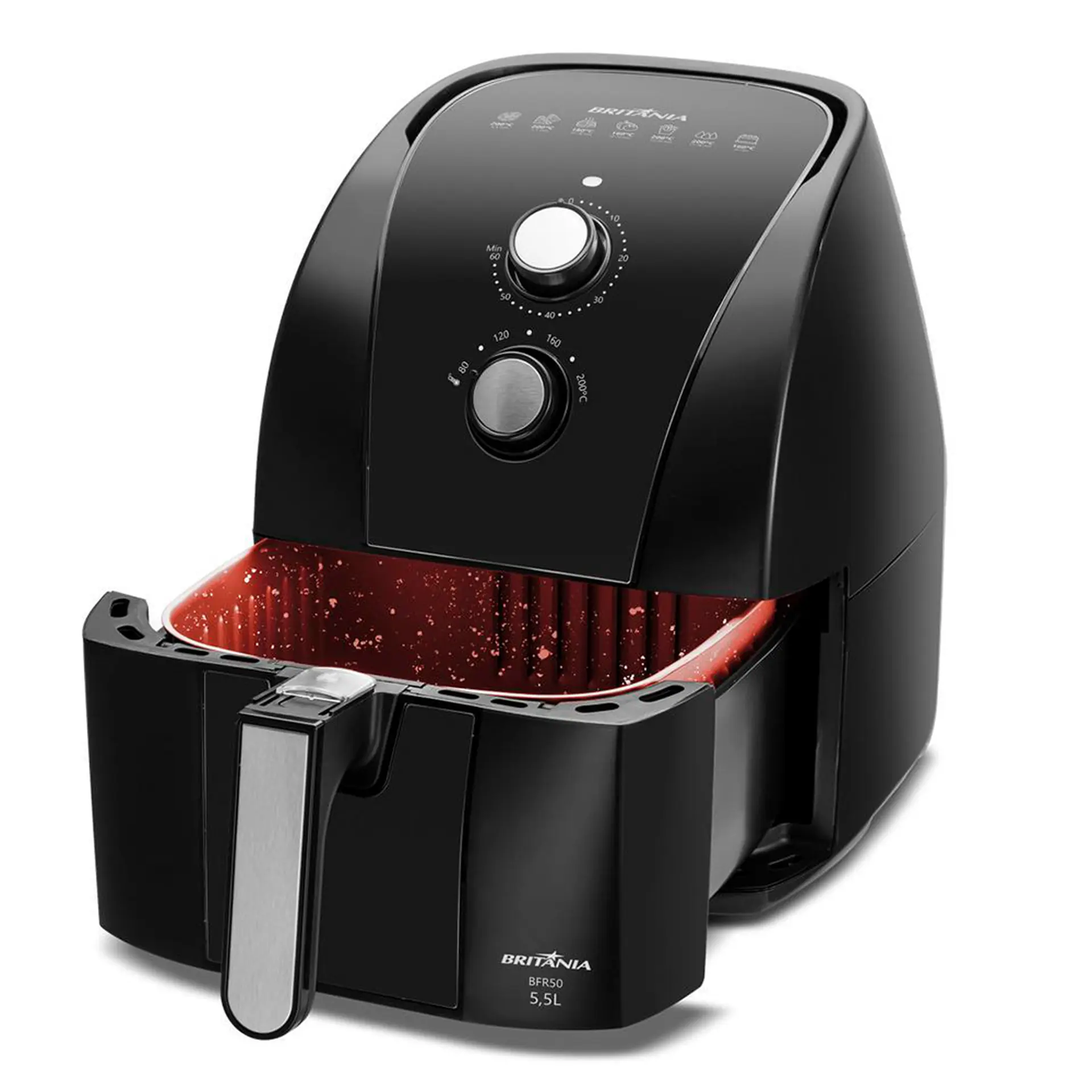 Fritadeira Elétrica Air Fryer Britânia BFR50 5,5L 1500W - 110 Volts