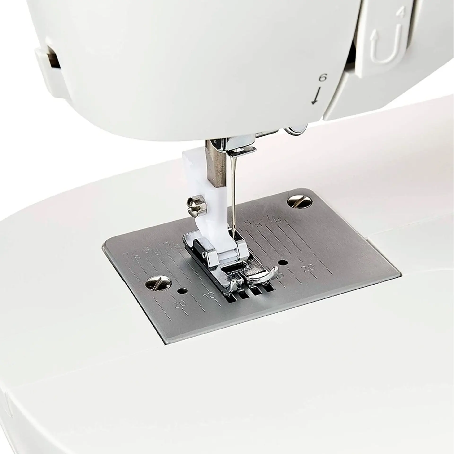 Máquina de Costura Singer M1605 6 Pontos Estrutura de Metal - Branco - 110 Volts