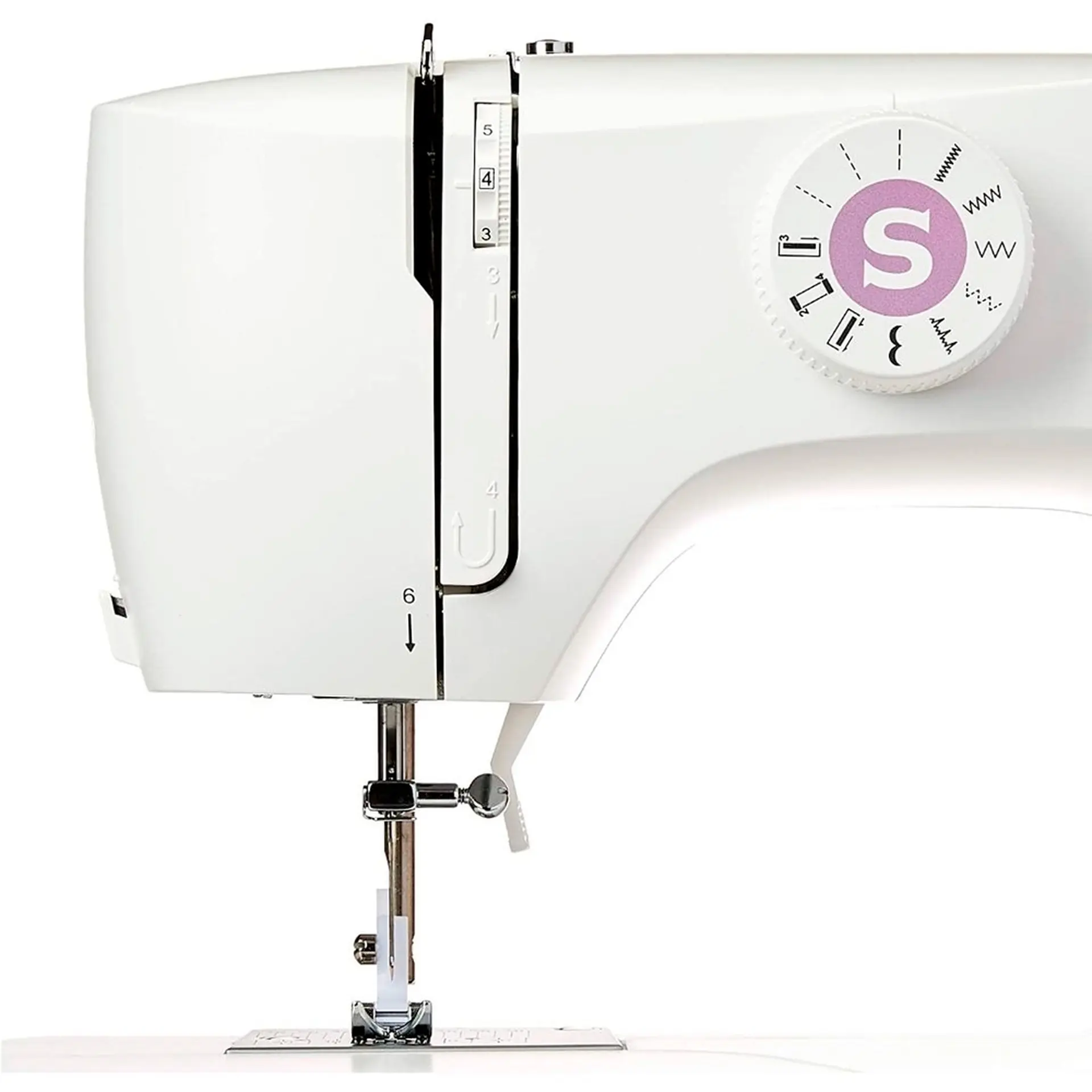 Máquina de Costura Singer M1605 6 Pontos Estrutura de Metal - Branco - 110 Volts