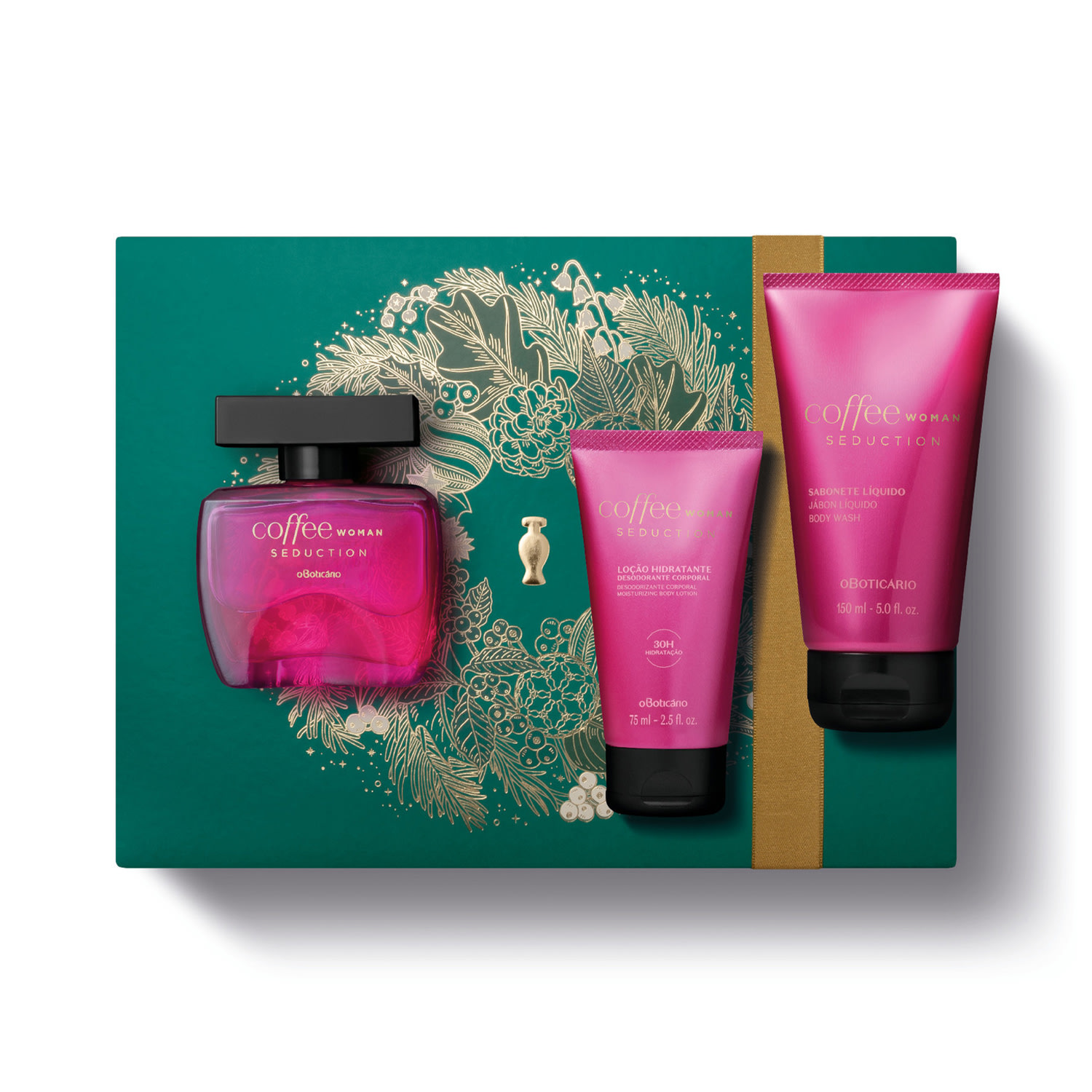 Kit Presente Natal Coffee Woman Seduction (3 itens)