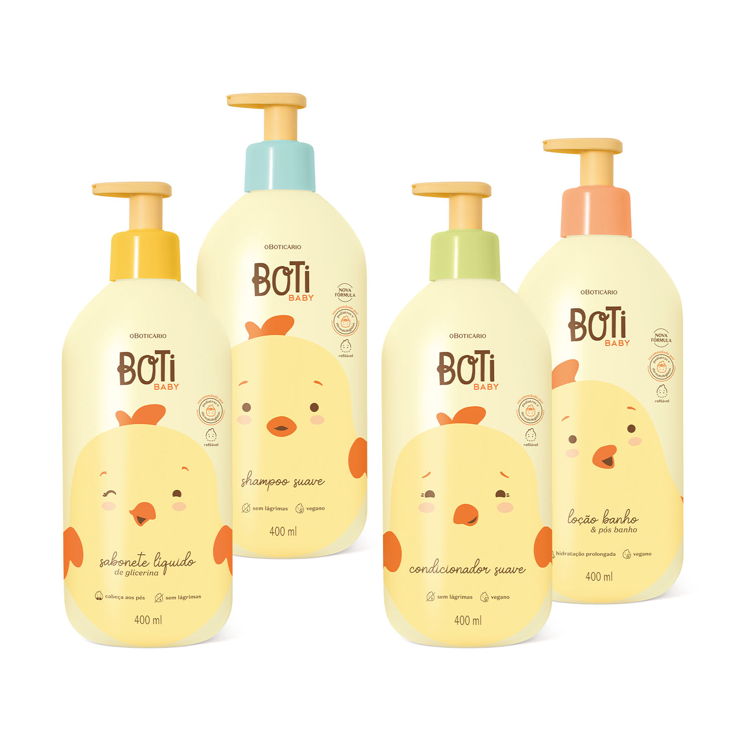 Combo Boti Baby Banho Completo (4 itens)