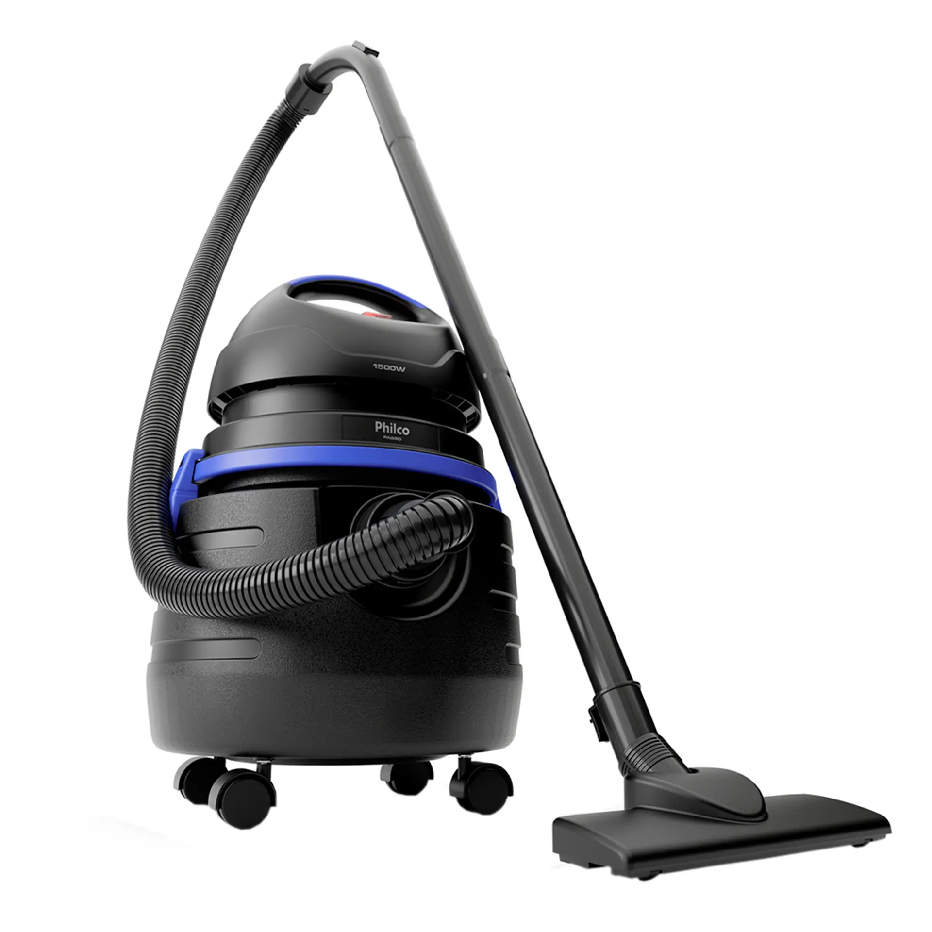 Aspirador de Pó e Água Philco 1500W 20L Com Fio PAS80 - Preto - 110 Volts