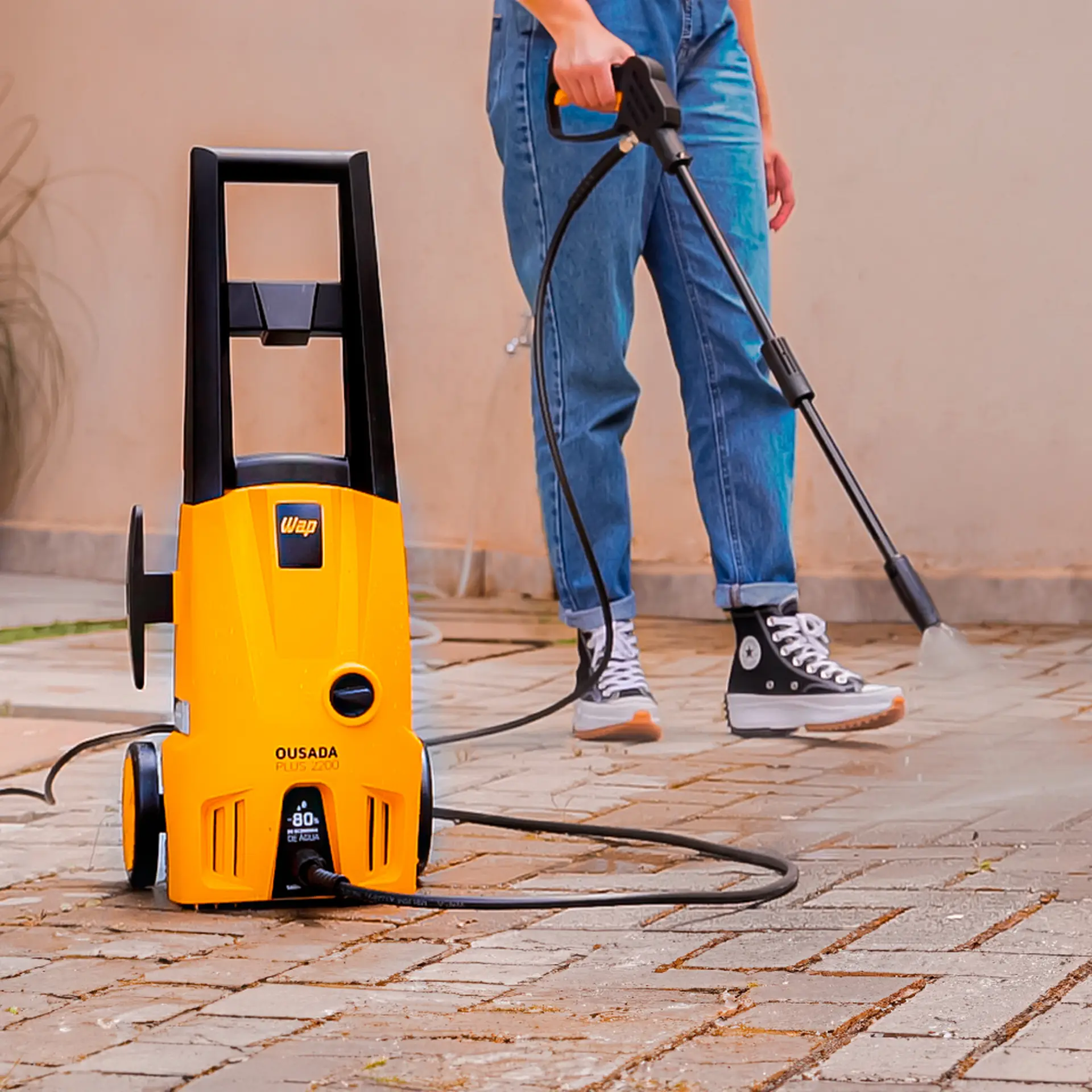 Lavadora Alta Pressão Wap Ousada Plus 2200 1750PSI Compacta 1500W - Laranja/Preto - 110 Volts