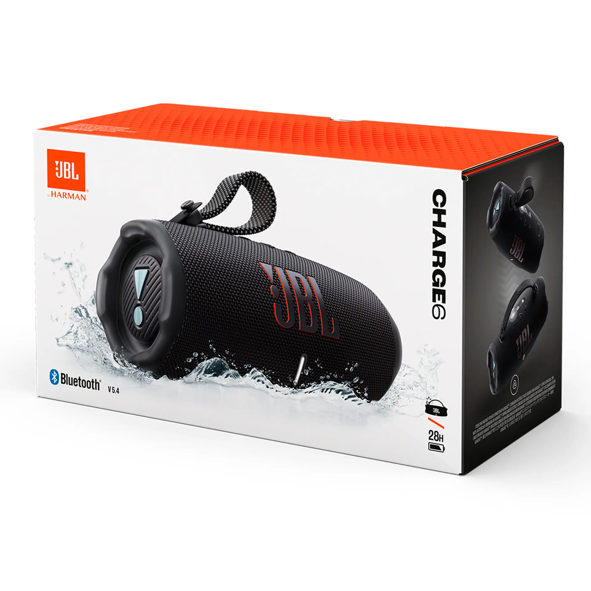 Caixa de Som Portátil JBL Charge 6 30W Bluetooth Power Bank - Preto
