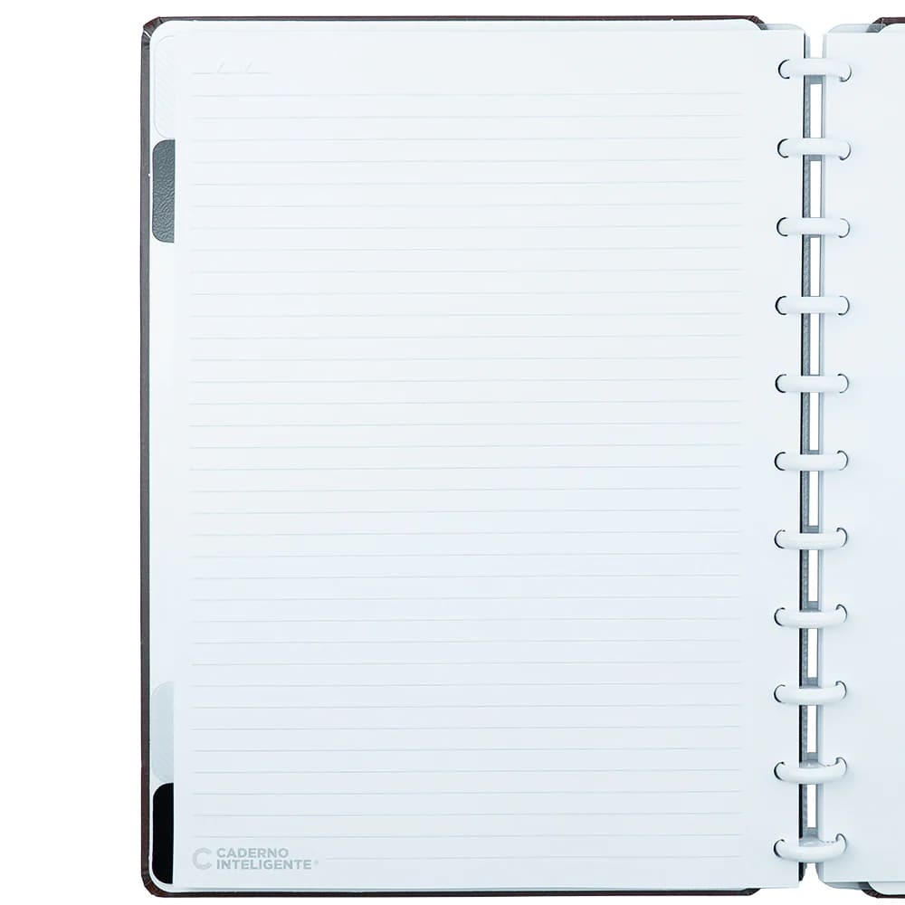 Caderno Inteligente Espresso Grande 60 Folhas com Pauta e 20 Folhas Lisas