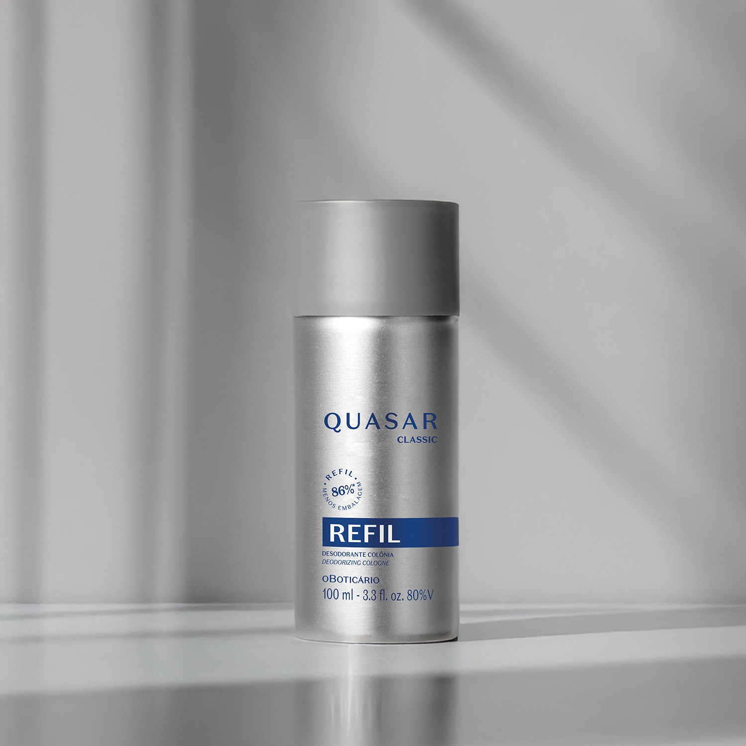 Refil Quasar Classic Desodorante Colônia 100ml