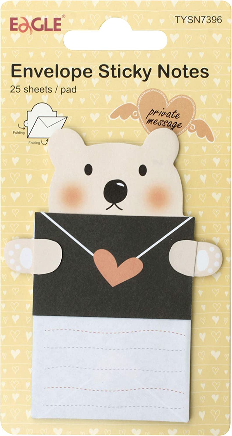 Bloco Adesivo Eagle Sticky Notes Urso 15 Folhas