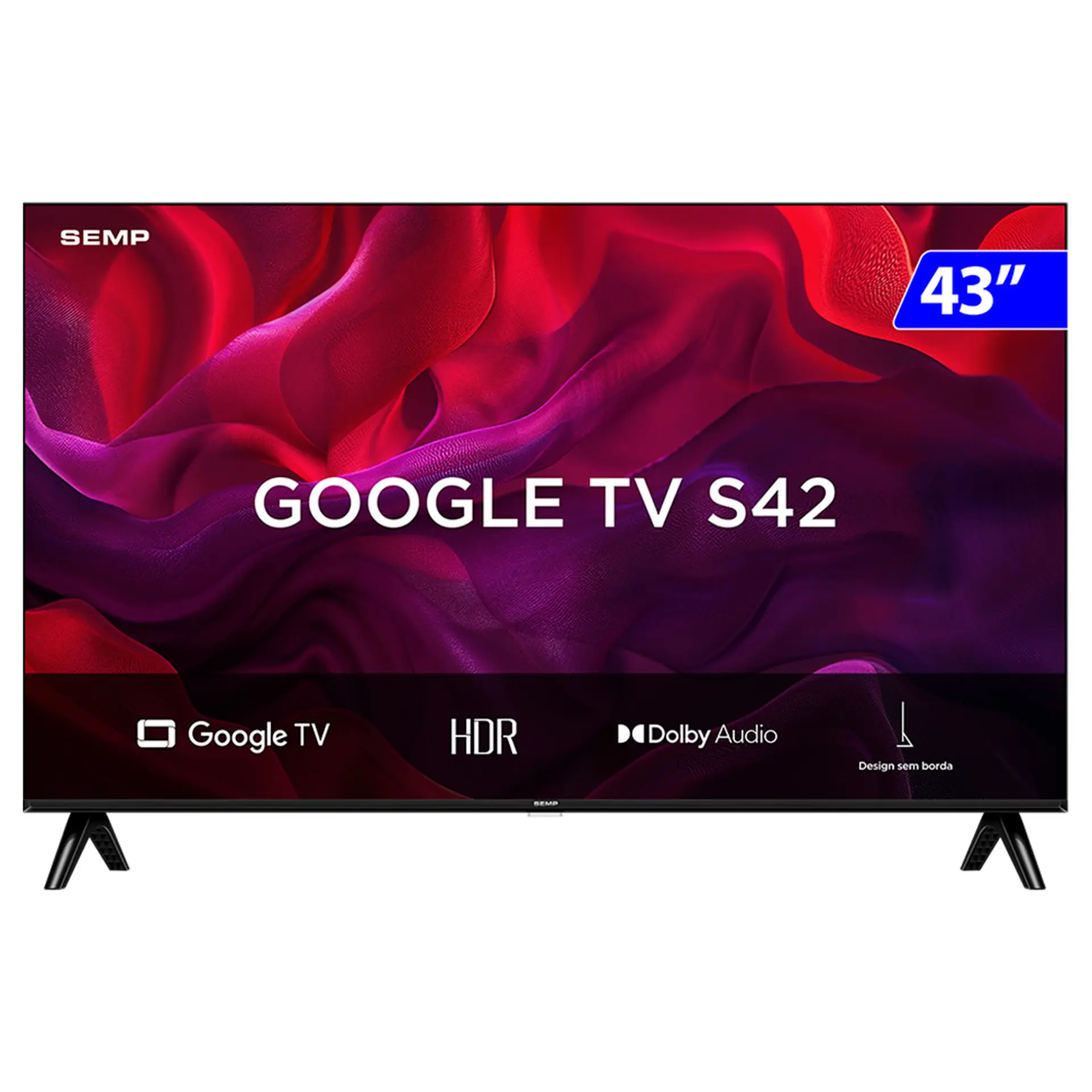 Smart TV Semp LED 43" Full HD Wi-Fi Android TV 43S42