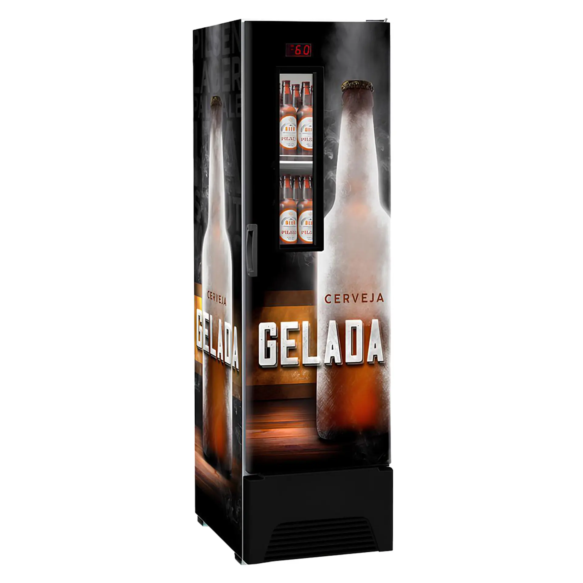 Cervejeira Metalfrio 324L Frost Free com Visor Slim Optima VN28F - Preto - 110 Volts