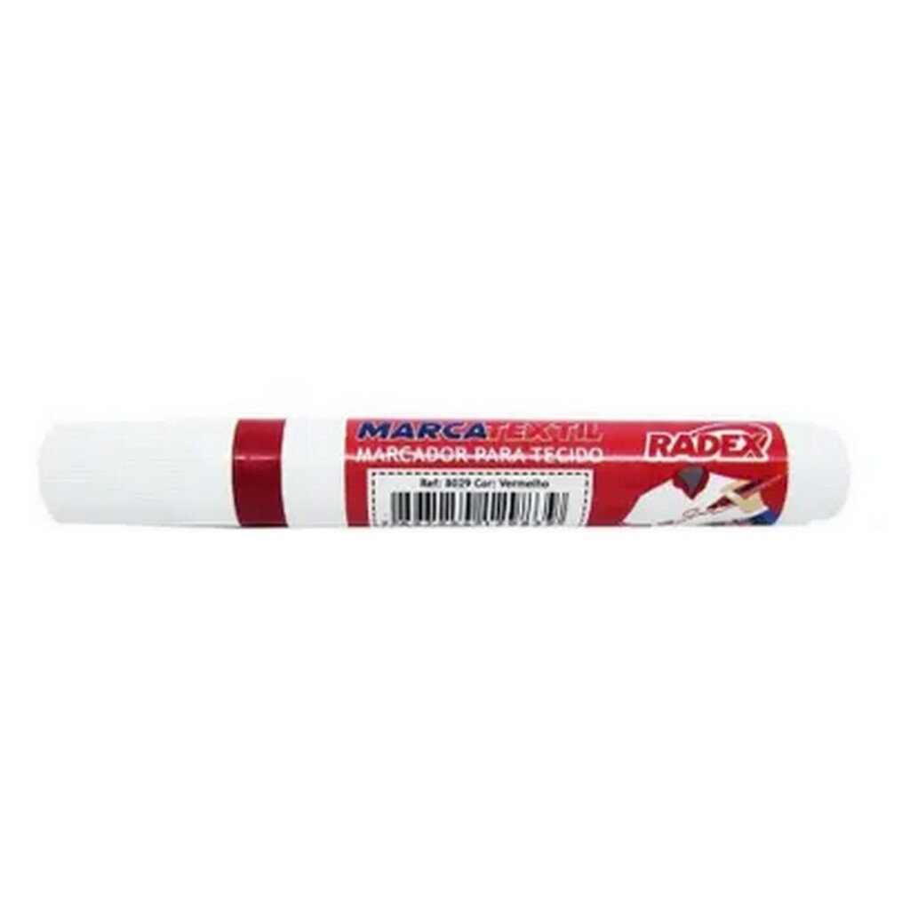 Caneta Marcador Marcatextil Vermelho Radex - Unitário - 9891