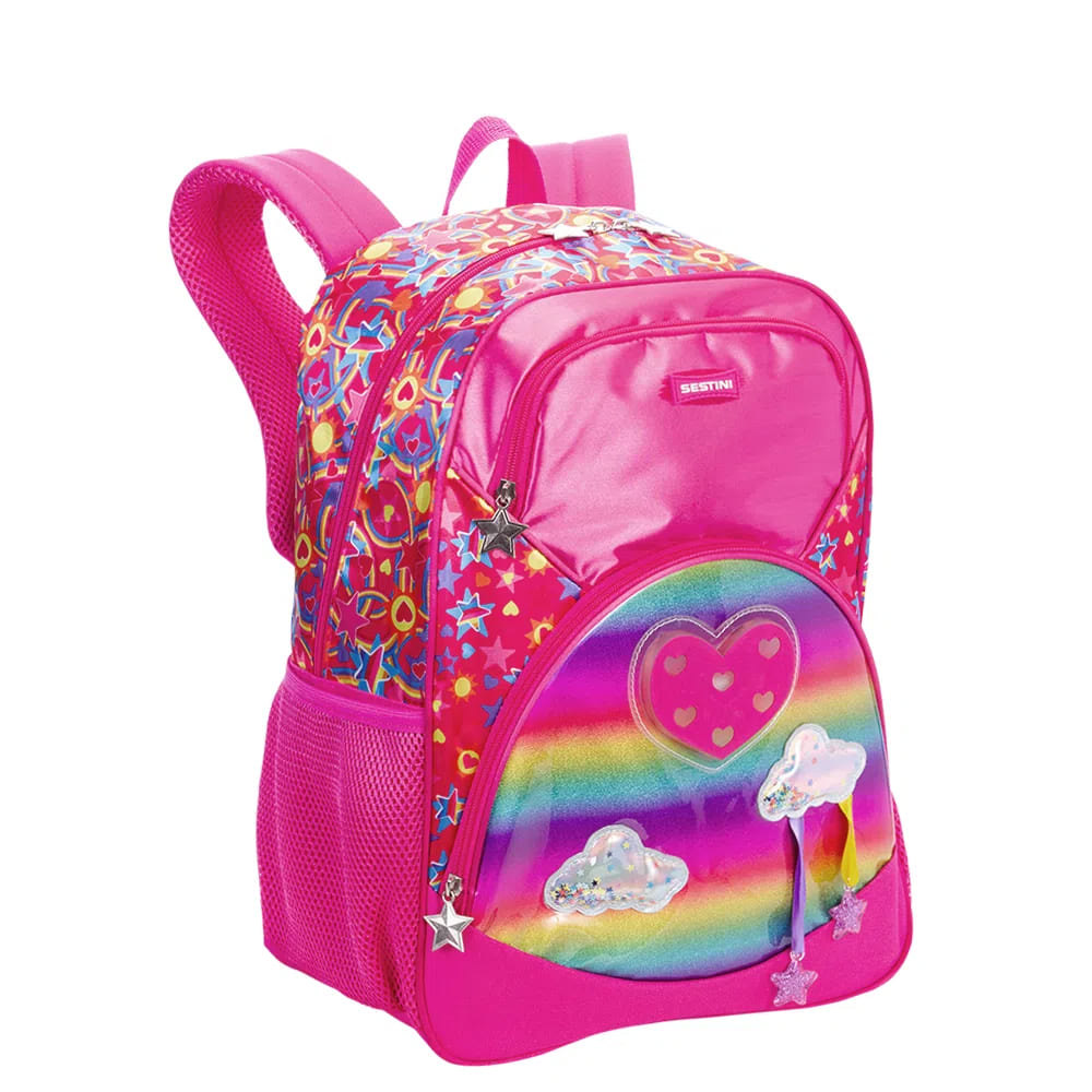 Mochila de Costa Sestini Grande Y Pink Colorido