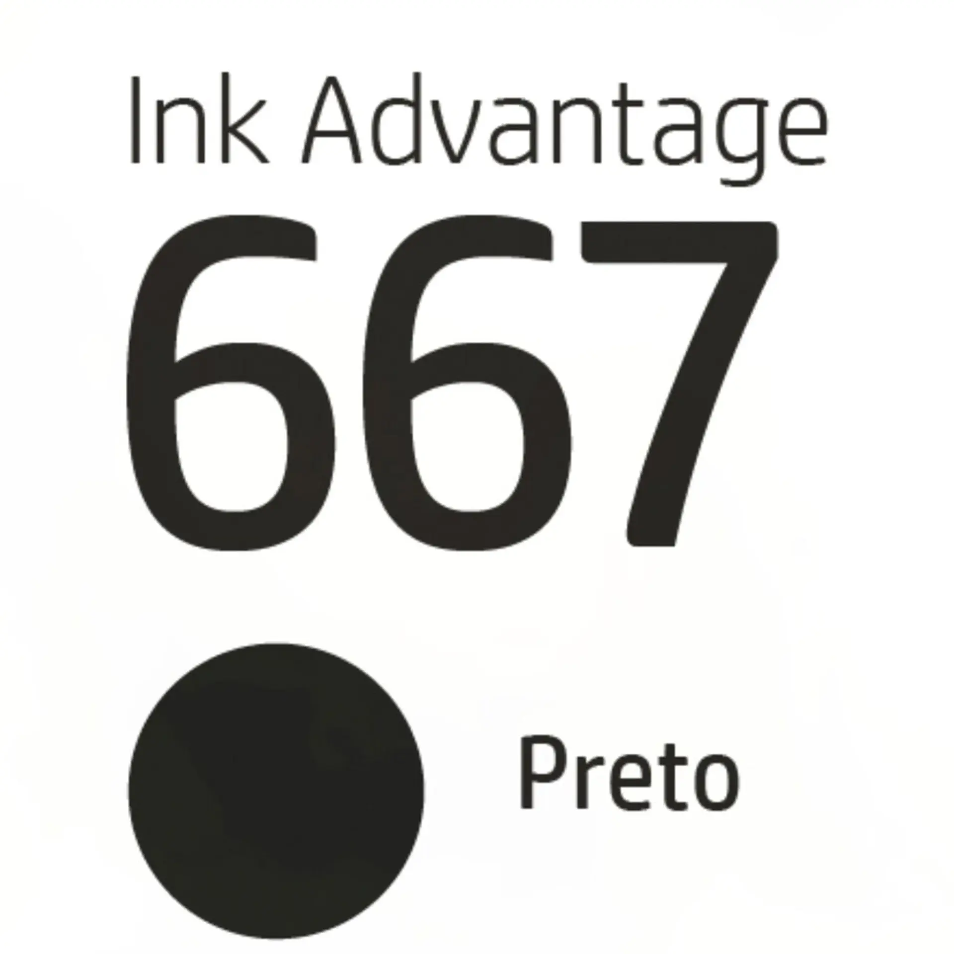 Cartucho de Tinta HP Preto Nº667 Original até 120 Páginas 3YM79AB