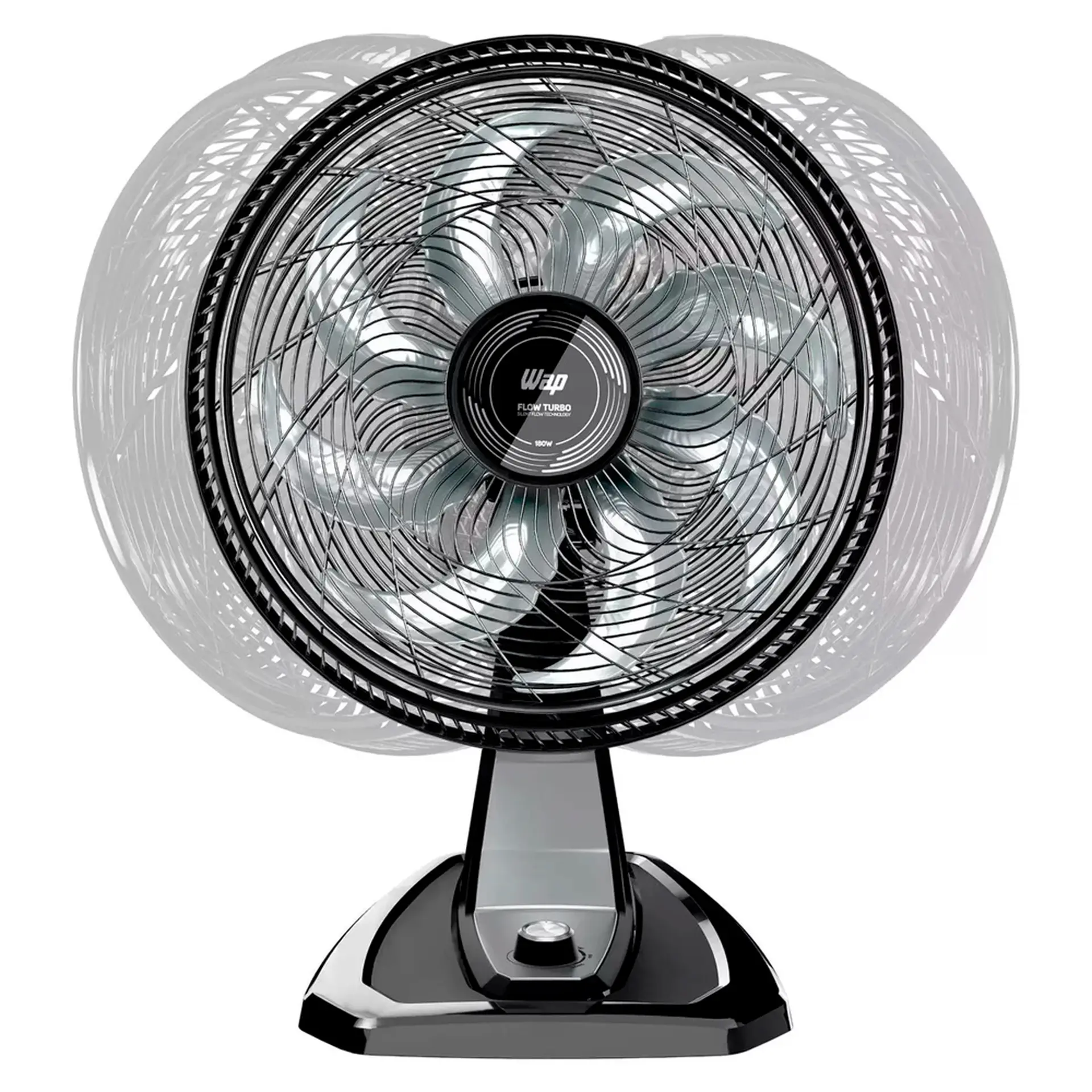 Ventilador 2 em 1 Mesa e Parede Wap Flow Turbo 50cm 8 Pás FW00921 - Preto/Cinza - 110 Volts