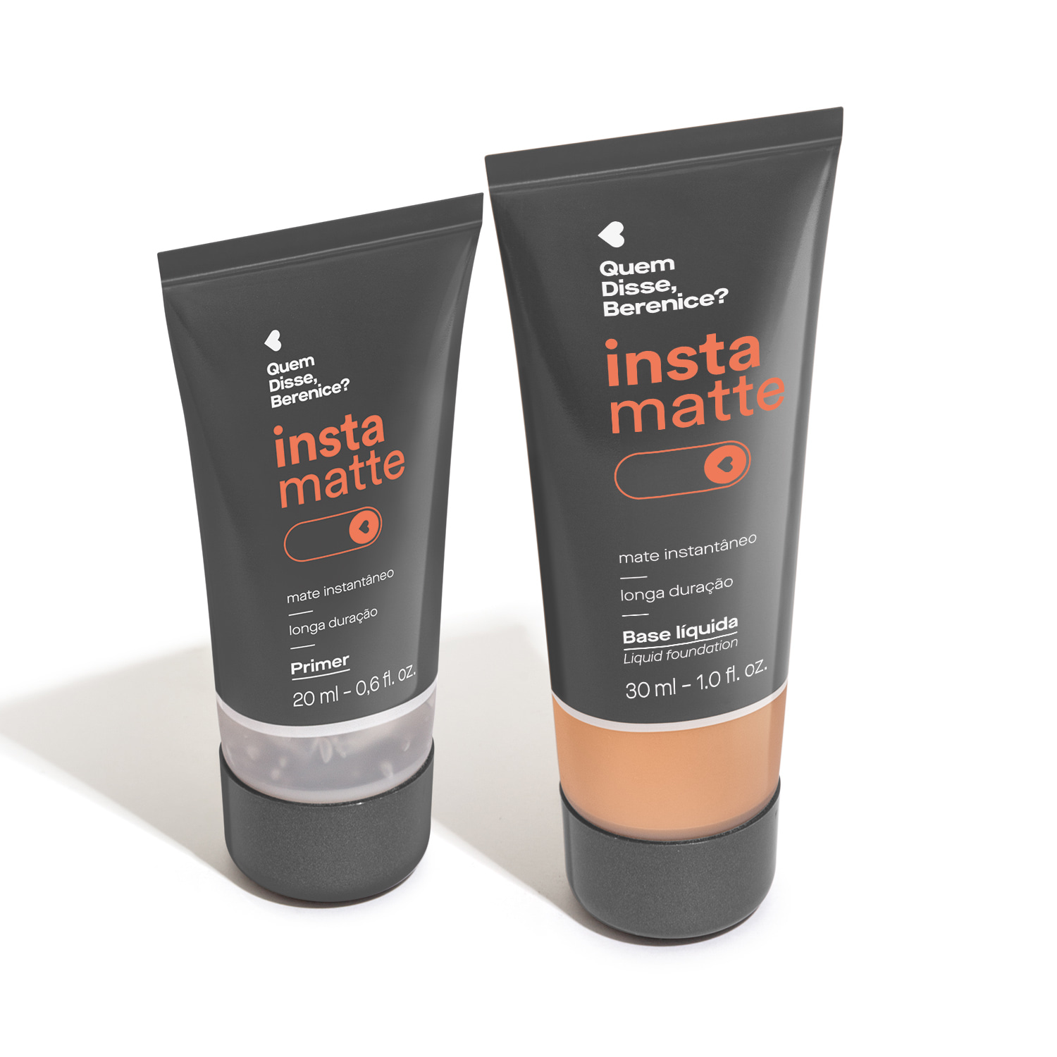 Kit Quem Disse, Berenice? Instamatte Primer + Base Líquida 180Q (2 Produtos)