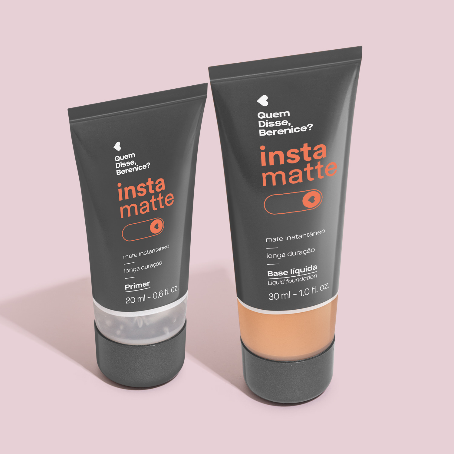 Kit Quem Disse, Berenice? Instamatte Primer + Base Líquida 180Q (2 Produtos)