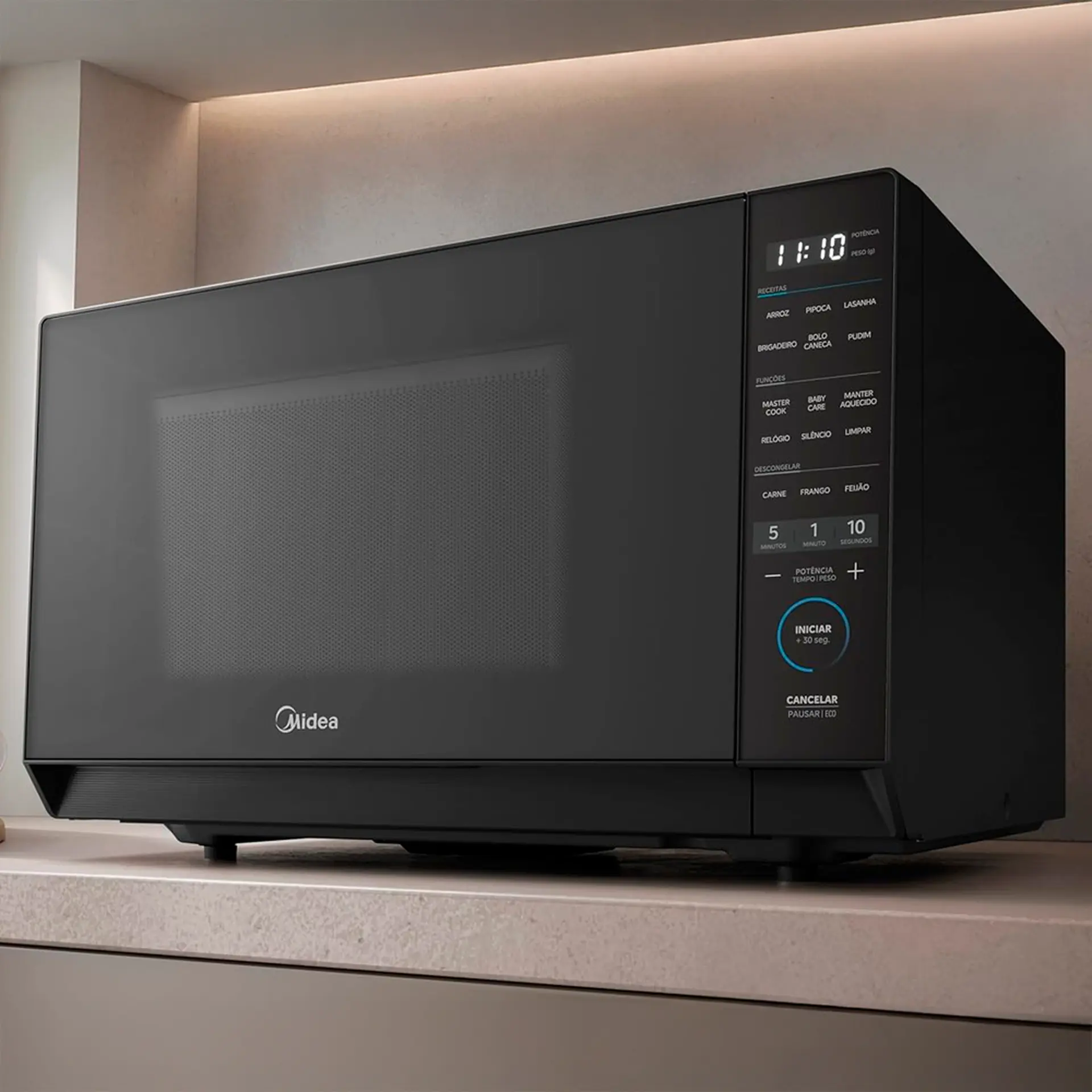 Micro-Ondas de Bancada Midea Mastercook 35L MHP35 - Branco - 220 Volts
