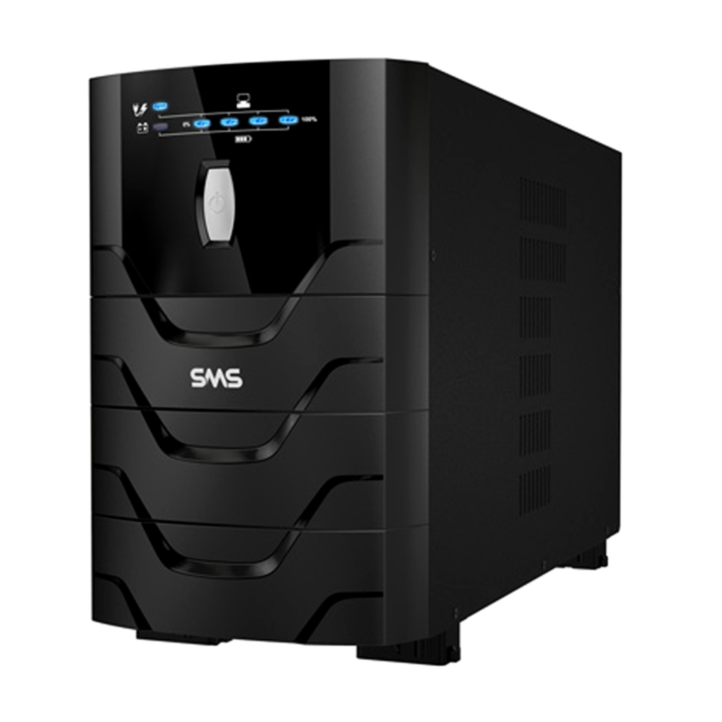 No-Break SMS Power Vision II NG 2.2 KVA Entrada Bivolt e Saída 115V 2 Baterias - 27745 - com Conexão para Bateria Externa