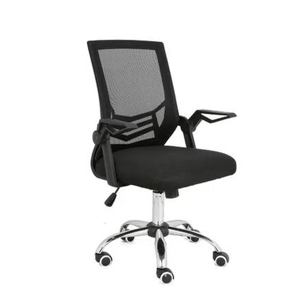 Cadeira Giratória com Braço Estofada Tela Mesh Preto Presidente Adapt Multi - GA204