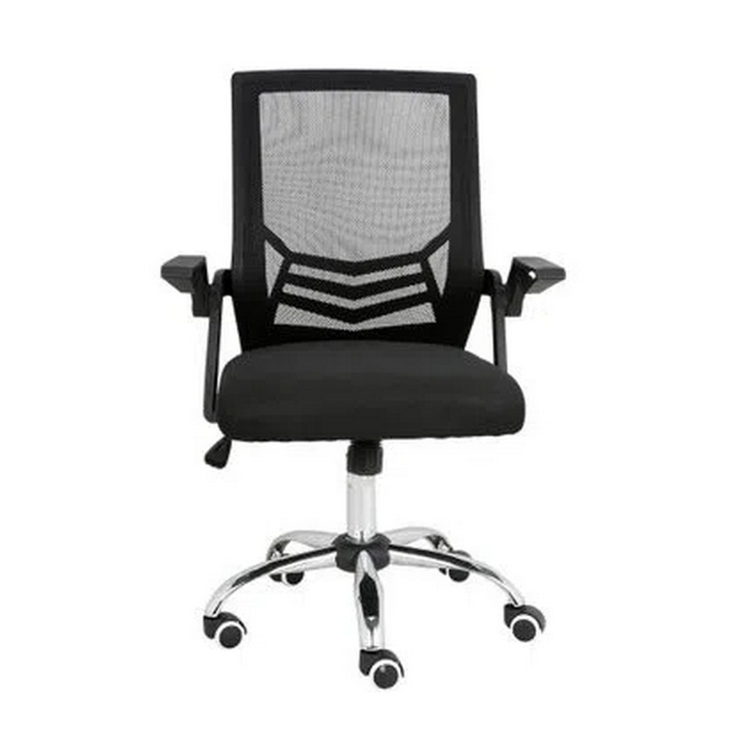Cadeira Giratória com Braço Estofada Tela Mesh Preto Presidente Adapt Multi - GA204