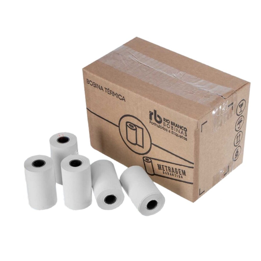 Bobina Térmica ECF/PDV 1 Via 80mm x 40 Metros Branca Maxprint Caixa com 30 Unidades - 45000116/91