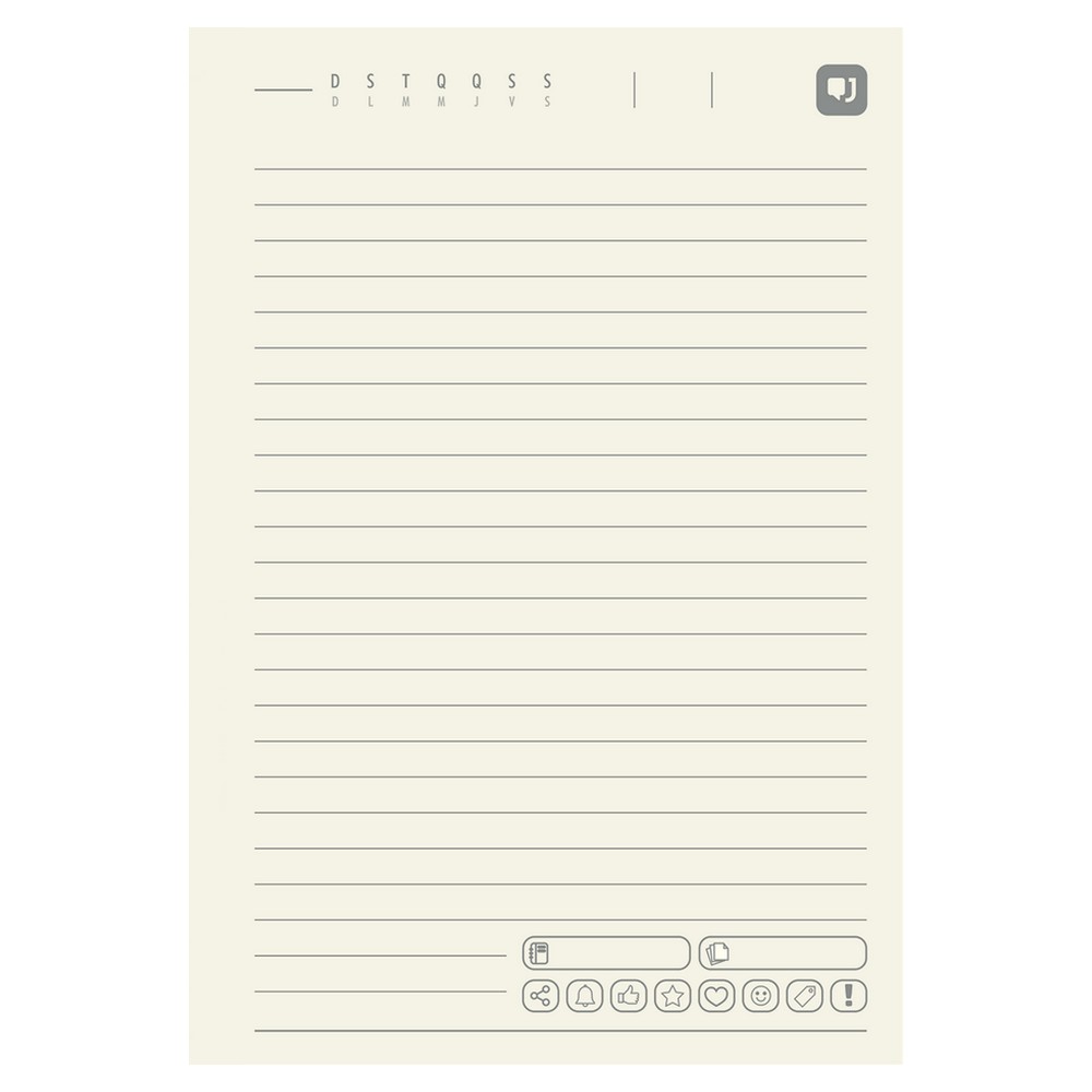 Caderno Universitário Capa Dura Garra 1 Matéria 80 Fls 200x275 La Creme Neo Unitário Jandaia 7874526