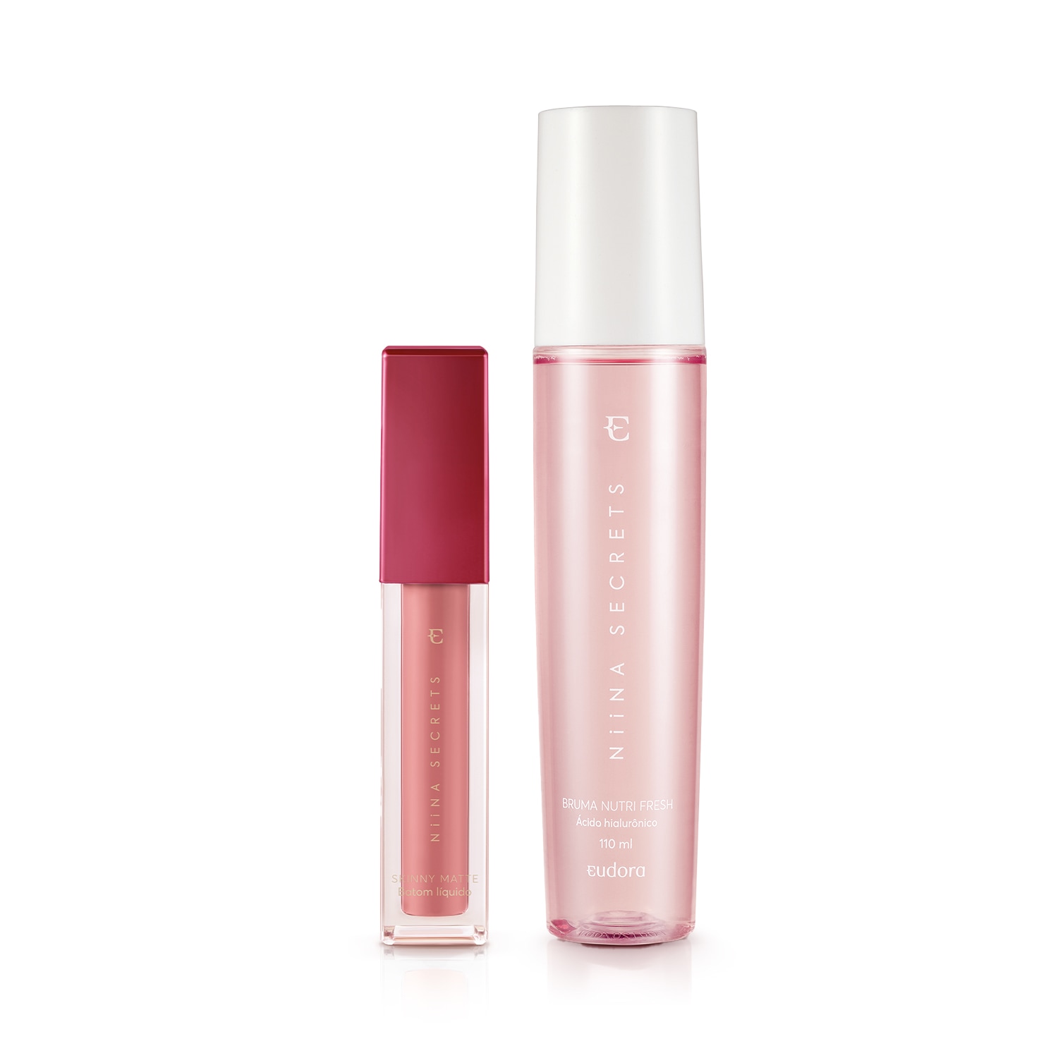 Combo Niina Secrets: Bruma Nutri Fresh 110ml + Batom Líquido 5ml