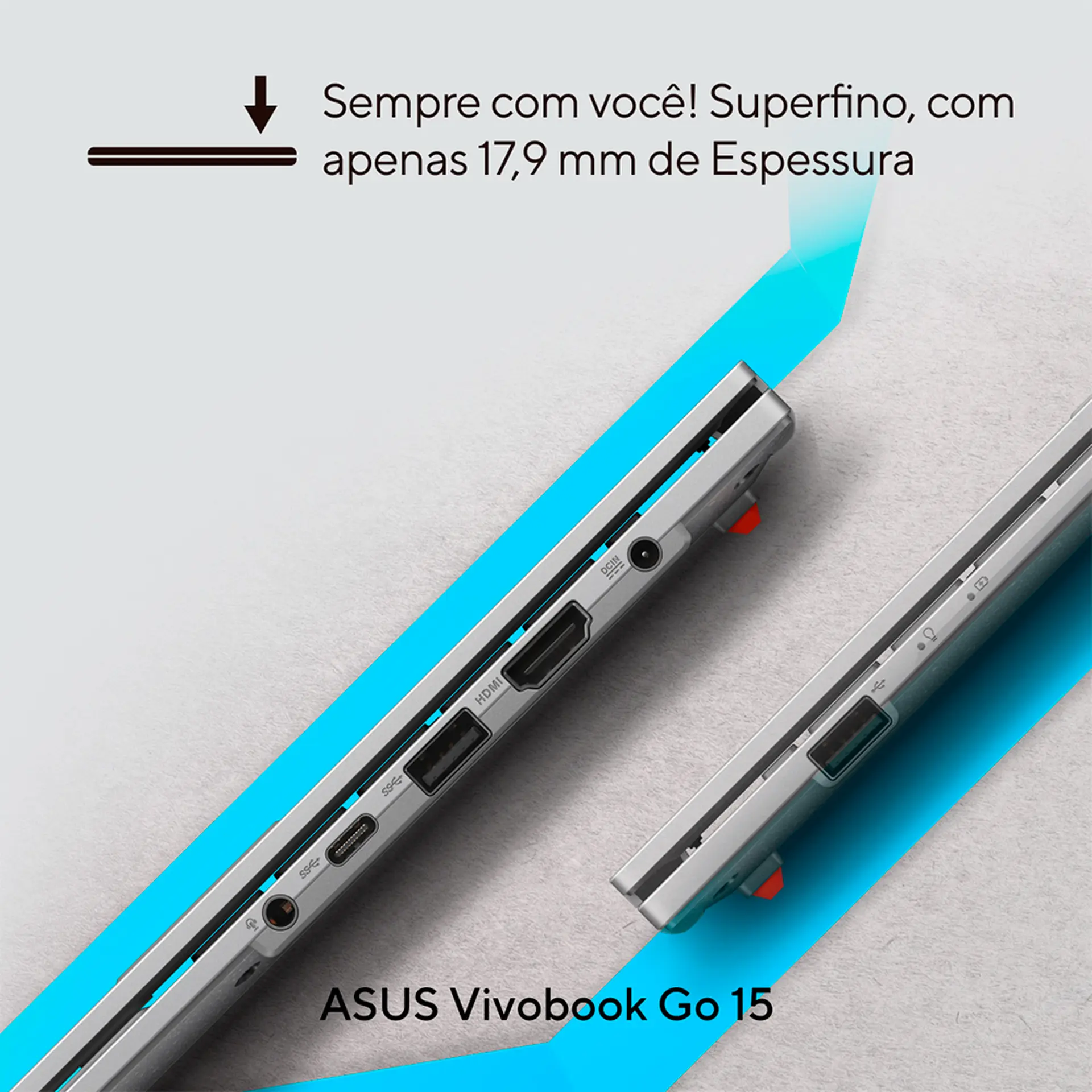 Notebook Asus i3 W11 8GB 256GB SSD 15,6" E1504GA - Prata - Bivolt