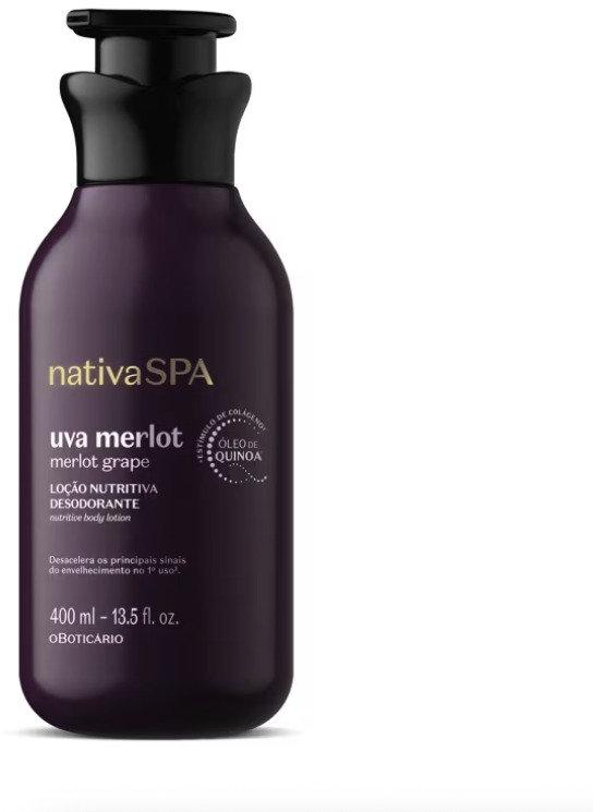 Loção Nutritiva Desodorante Nativa Spa Uva Merlot 400ml O Boticário