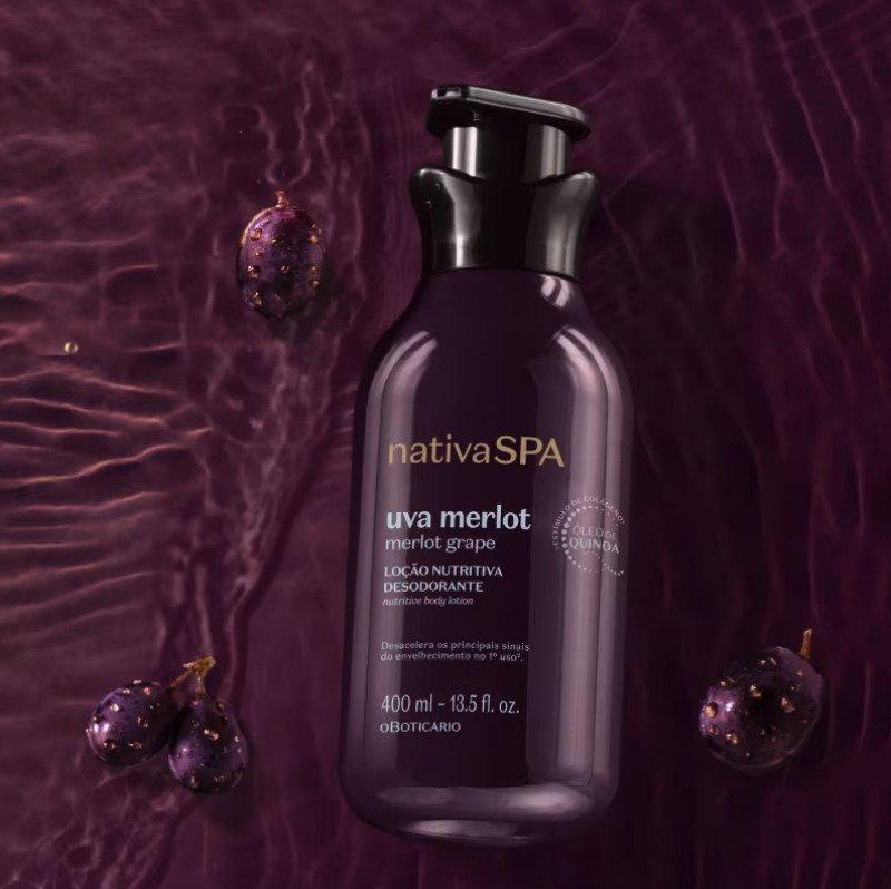 Loção Nutritiva Desodorante Nativa Spa Uva Merlot 400ml O Boticário