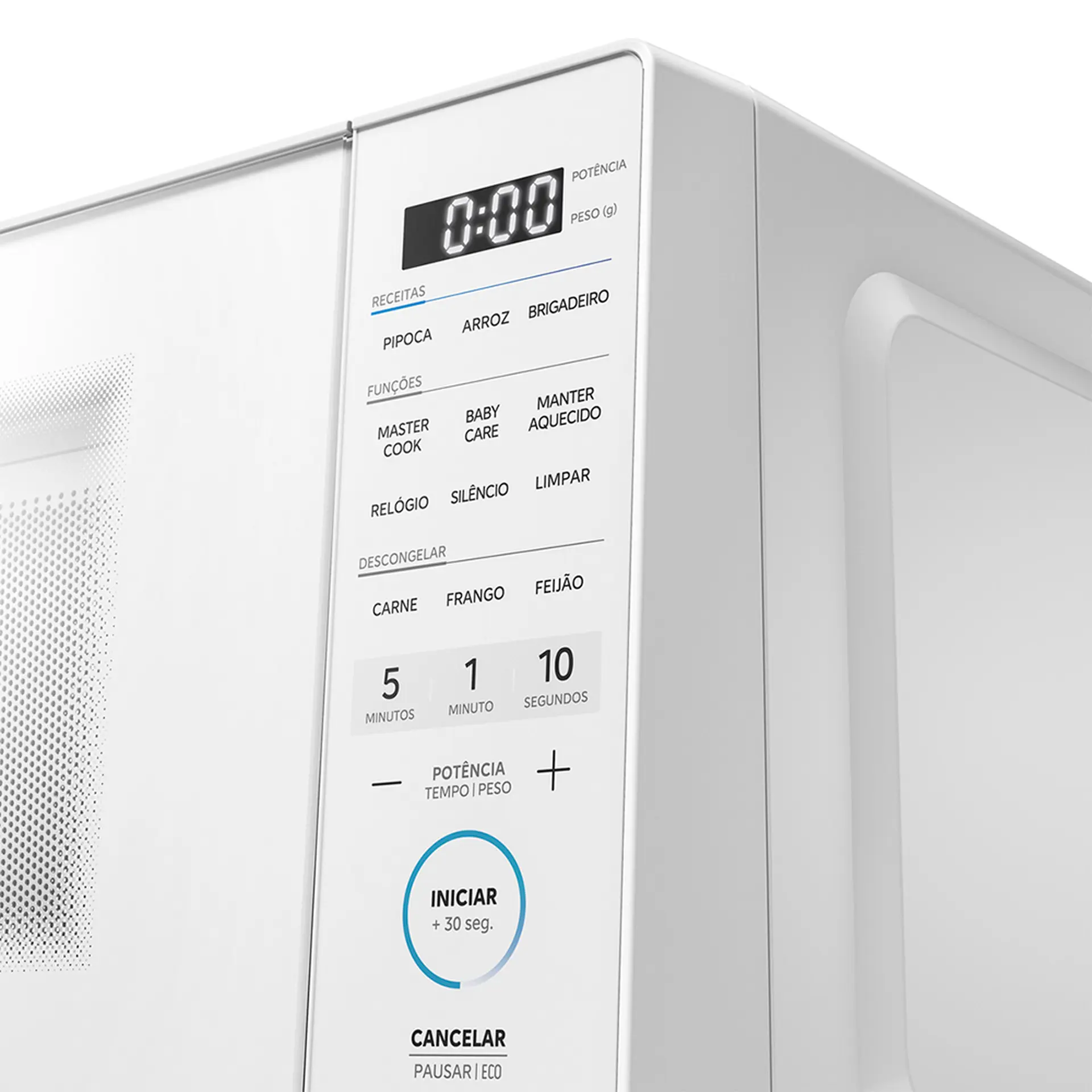 Micro-ondas de Bancada Midea 20L 1050W MasterCook MHP20B - Branco - 110 Volts