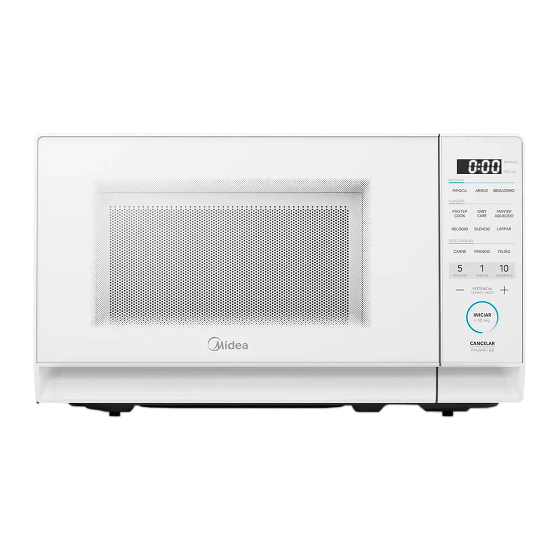 Micro-ondas de Bancada Midea 20L 1050W MasterCook MHP20B - Branco - 110 Volts