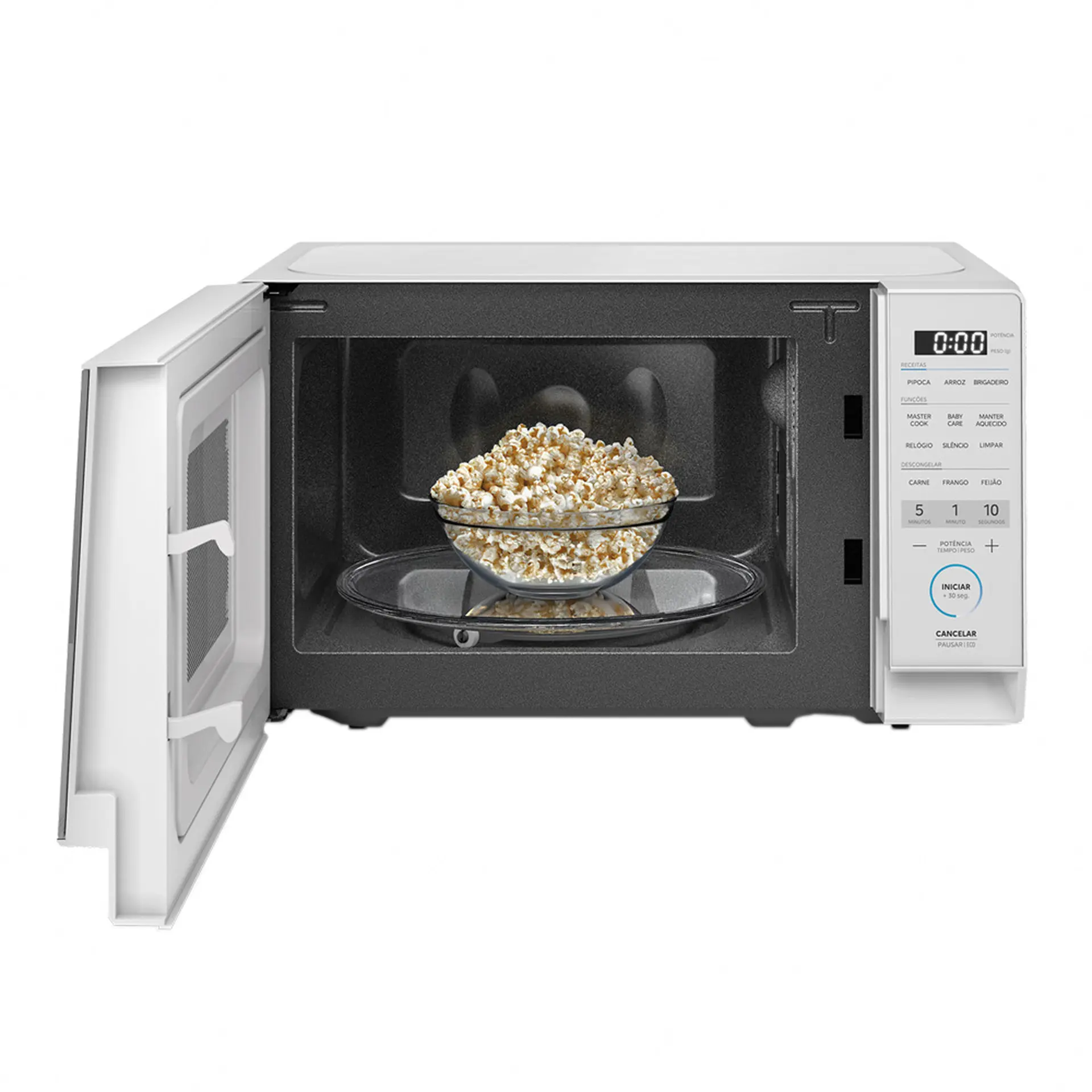 Micro-ondas de Bancada Midea 20L 1050W MasterCook MHP20B - Branco - 110 Volts