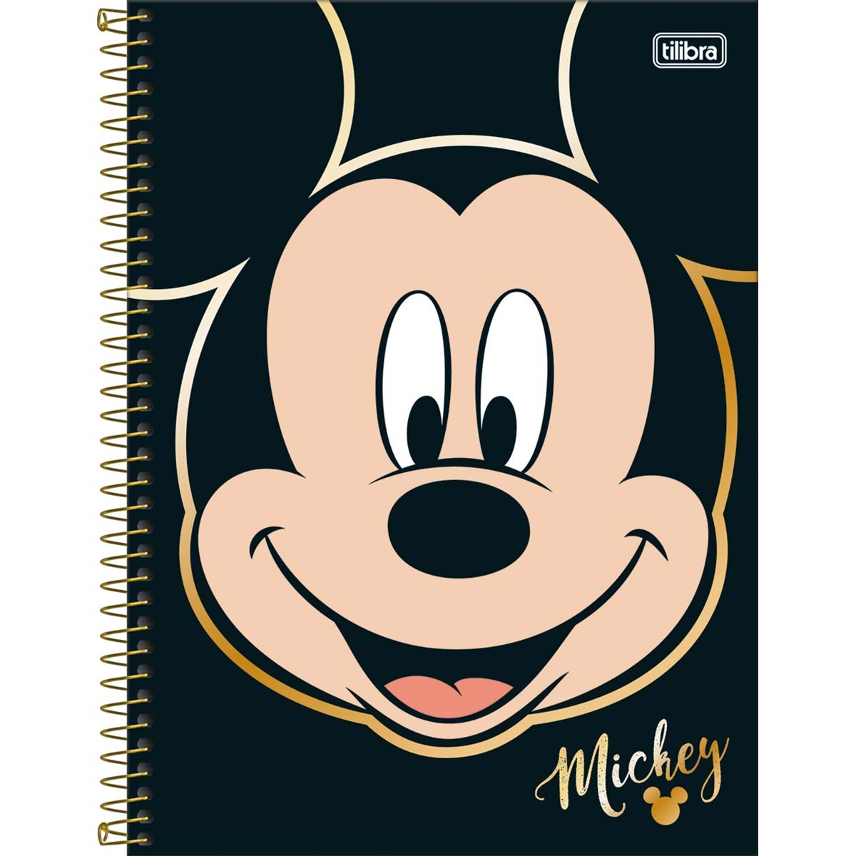 Caderno Universitário Tilibra Mickey Mouse Capa Dura 160 Folhas 10 Matéria