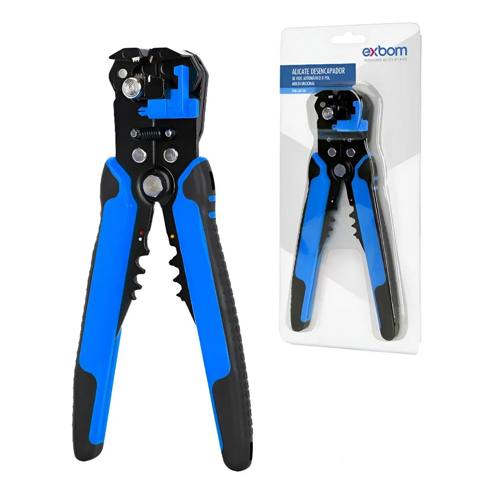Alicate Desencapador de Fios Automático 8 Pol de 0,2mm a 6mm Exbom 4270 FRMADA106
