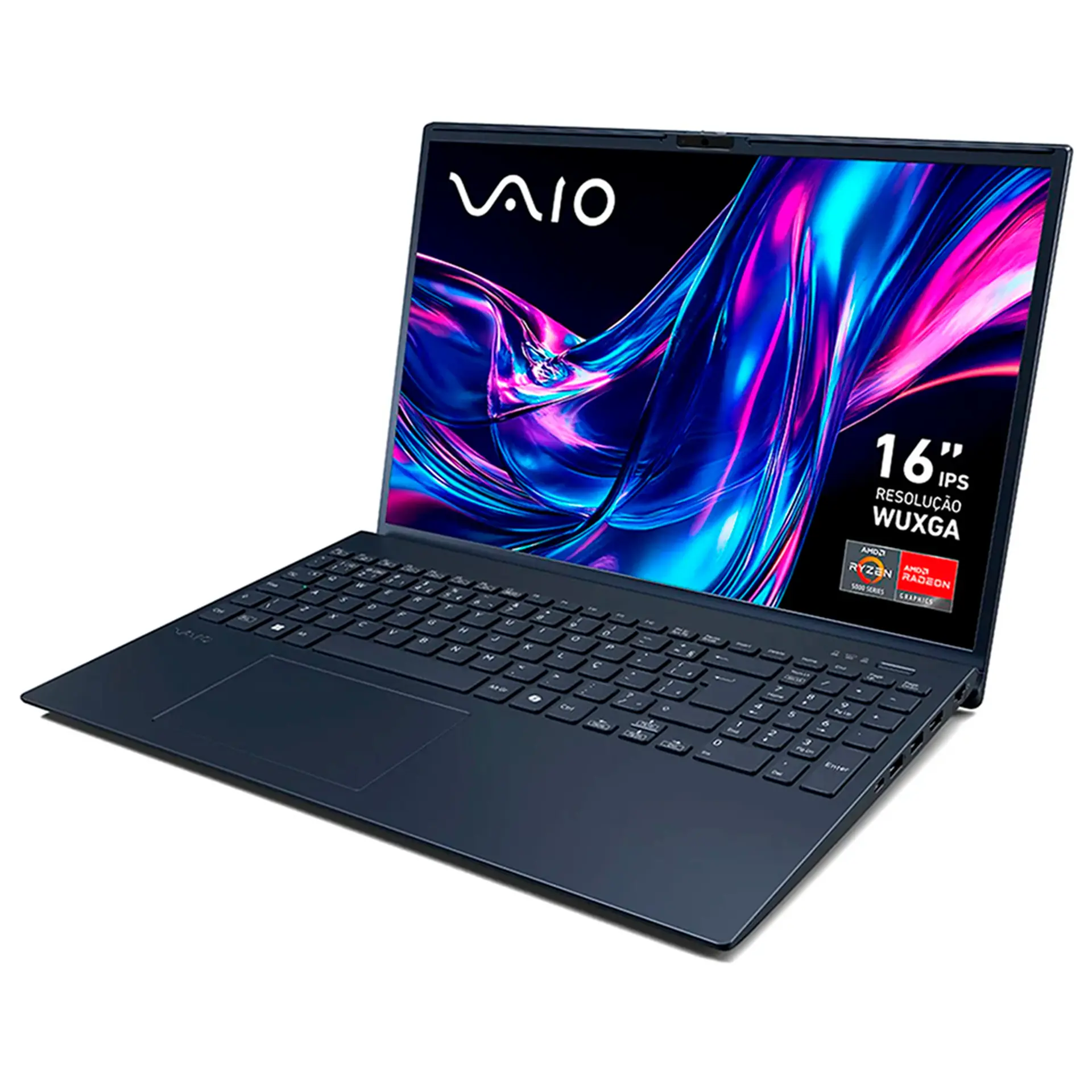 Notebook Vaio FE16 Ryzen 5-5625U Linux 16GB 512GB SSD 16" - Cinza - Bivolt