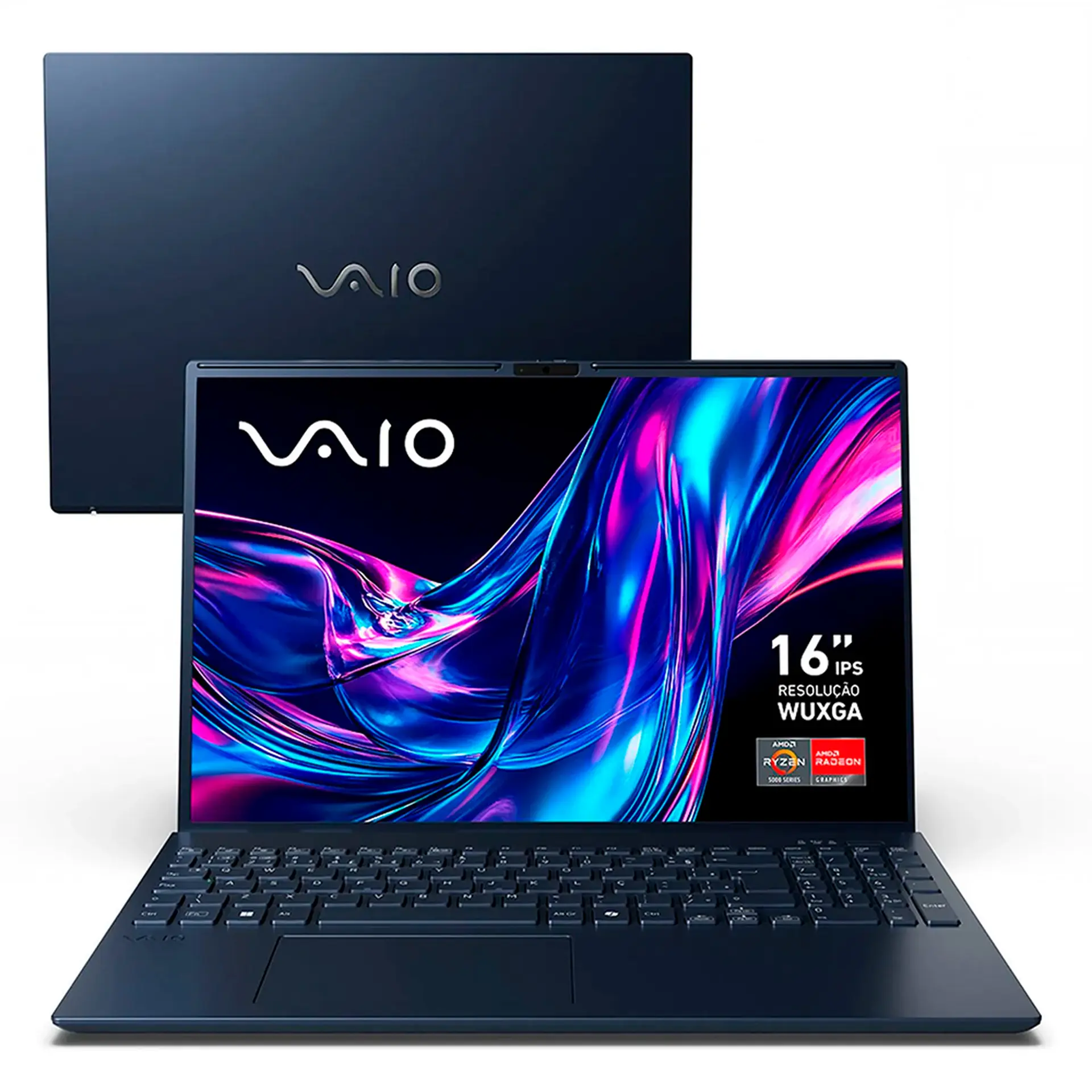 Notebook Vaio FE16 Ryzen 5-5625U Linux 16GB 512GB SSD 16" - Cinza - Bivolt