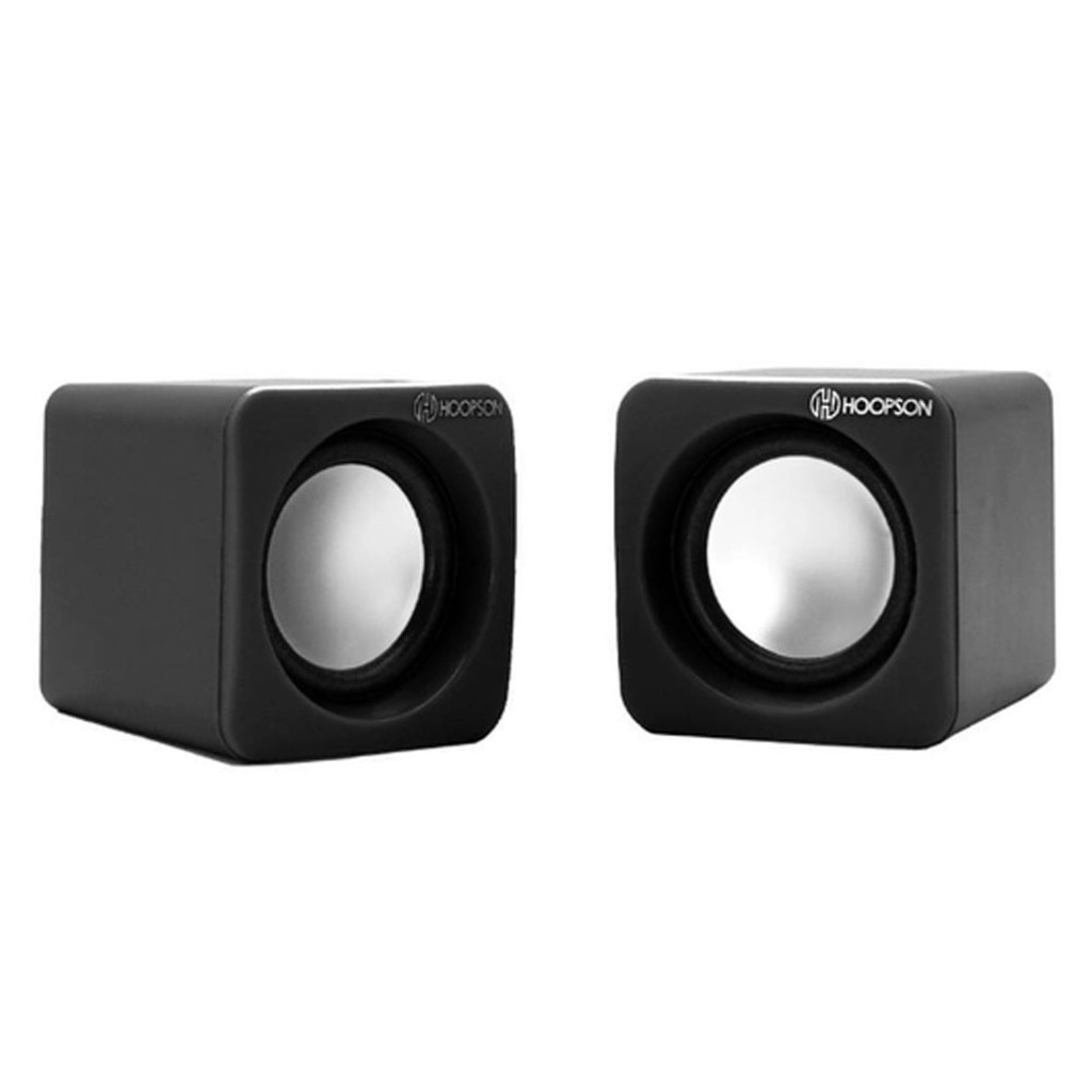 Caixa de Som Hoopson 2.0 Canais 5,0W Preto USB - CX-PC018PT