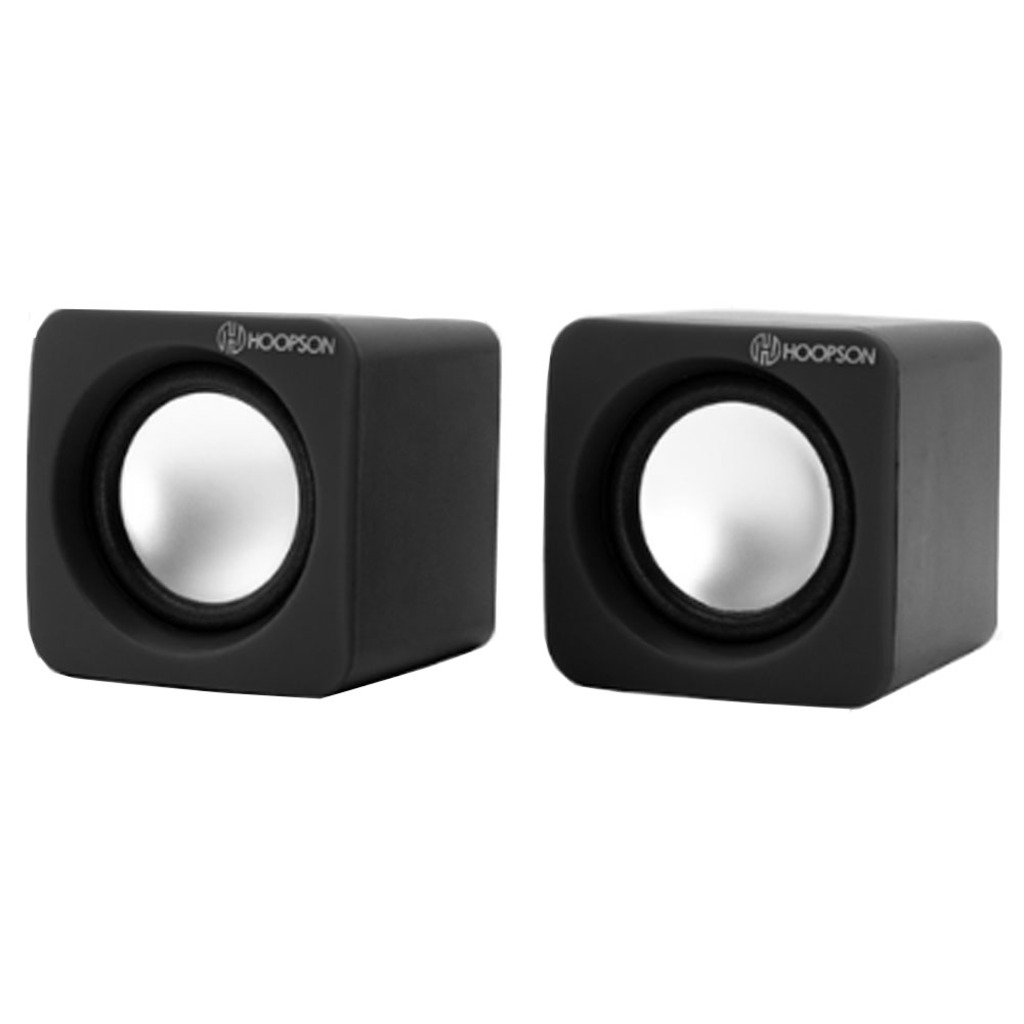 Caixa de Som Hoopson 2.0 Canais 5,0W Preto USB - CX-PC018PT