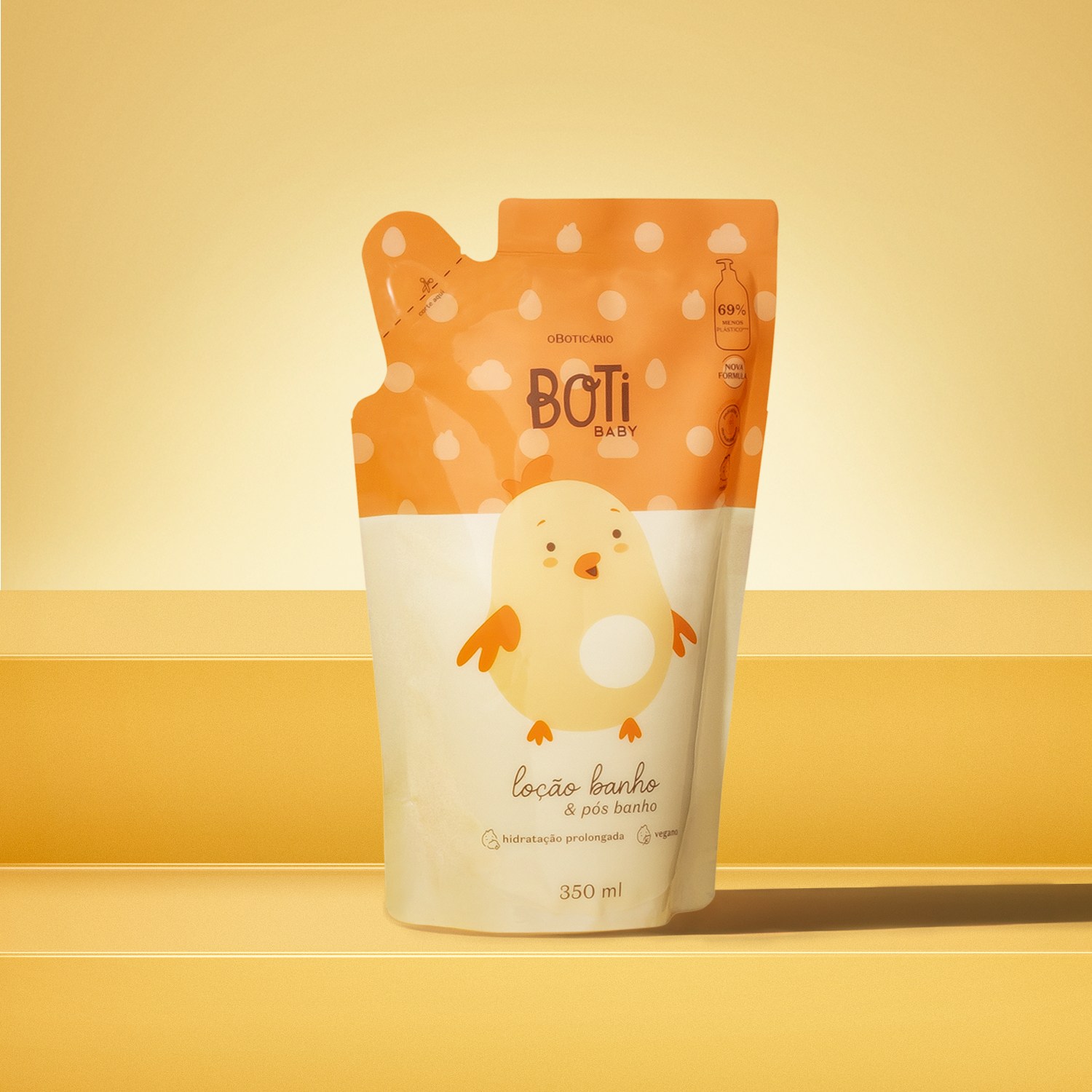 Refil Loção Hidratante Banho e Pós-Banho Boti Baby 350ml
