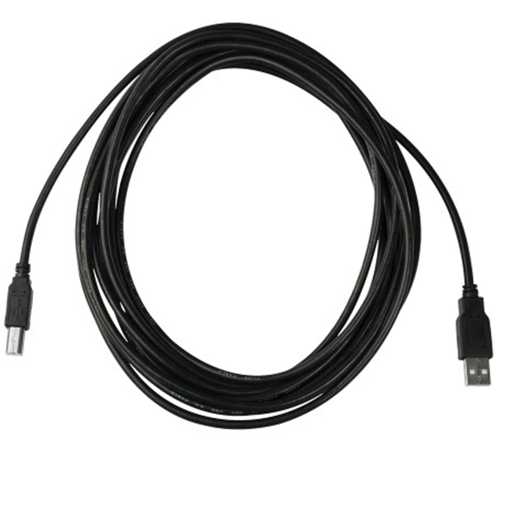 Cabo USB A-Macho - B-Macho 5,0 Metros 2.0 Preto Pluscable - PC-USB5001